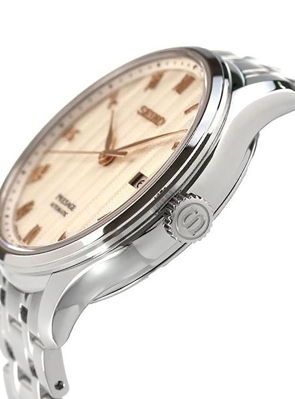 SEIKO Presage Mechanical Watch SARY185 - Japanese Garden Design, Made in Japan, Men's Automatic Timepiece | Perfect for Formal Events & Business Attire