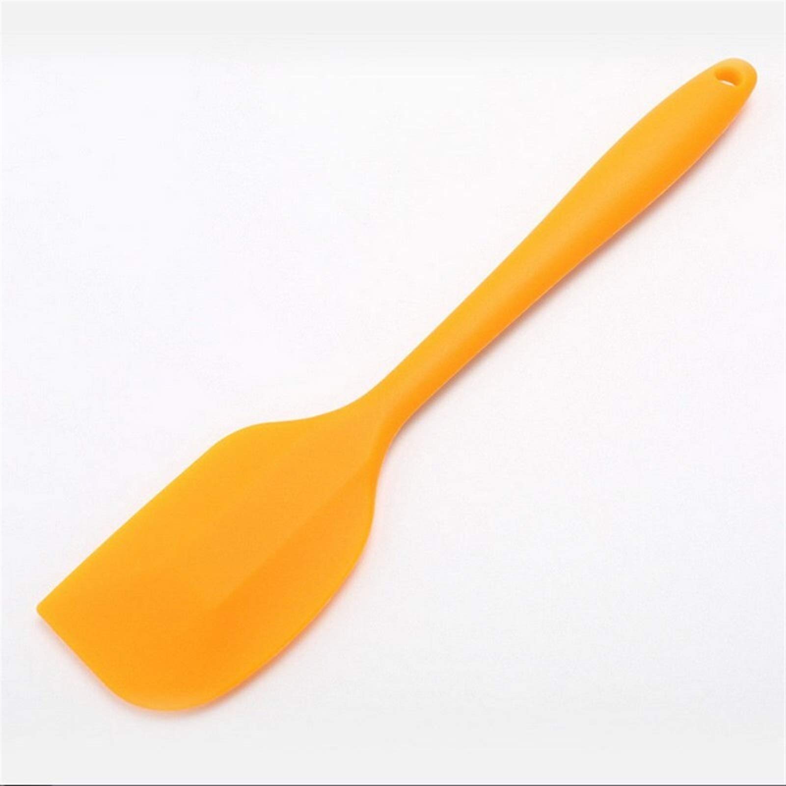 WUCHENG Mini Baking Spatula - Small Silicone Spatula for Baking, Heat Resistant Icing Spoon & Scraper (Orange) - Perfect for Cake Decorating, Cookie Dough, and Small Batch Baking
