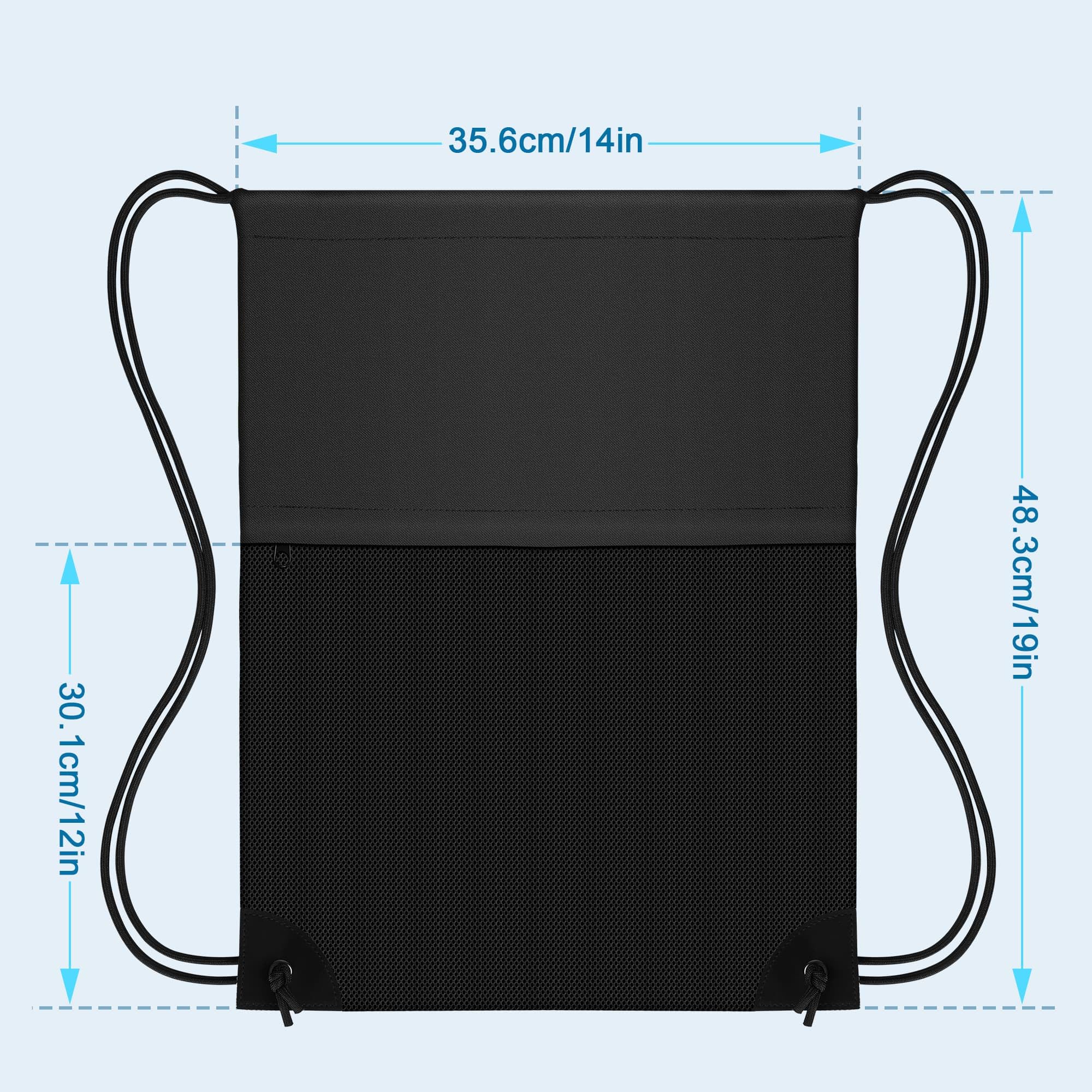 Lightweight Drawstring Backpack for Men & Women - Adjustable Gym Bag with Strings, Perfect for Sports, Beach, Yoga, Travel & Swimming | Great for Workouts, School, Camping & Outdoor Activities