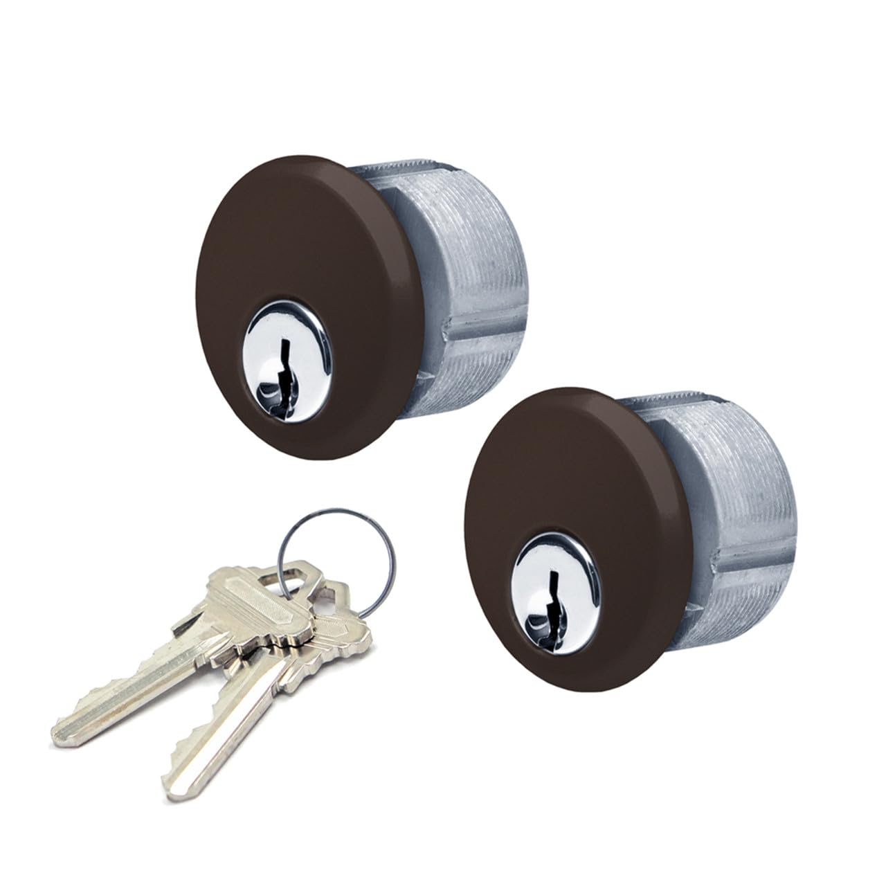 Century Facade Commercial Door Hardware - Mortise Key Cylinder for Storefront Deadbolt & Deadhook Lock (Dark Bronze) - Ideal for Retail Shops, Office Buildings & High-Traffic Entryways