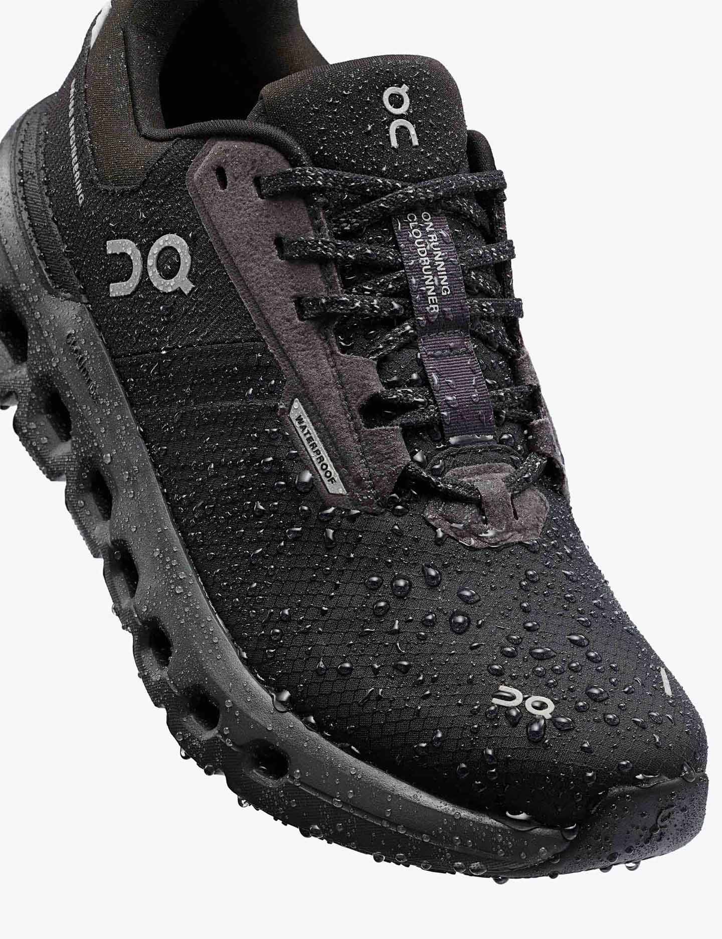 Cloudrunner 2 Waterproof Running Shoes - Non-Slip Magnet/Black - Perfect for Trail Running, Hiking & Outdoor Adventures