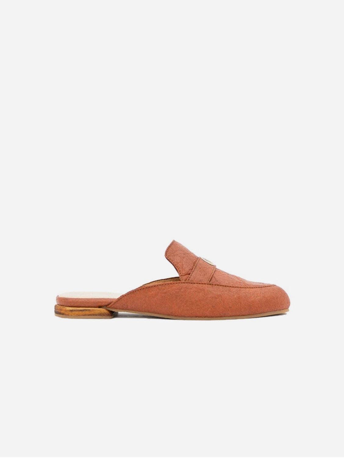 Cairo Pinatex® Vegan Leather Mules - Women's Eco-Friendly Slip-On Shoes in Cinnamon Brown | Perfect for Casual Wear, Office & Sustainable Fashion