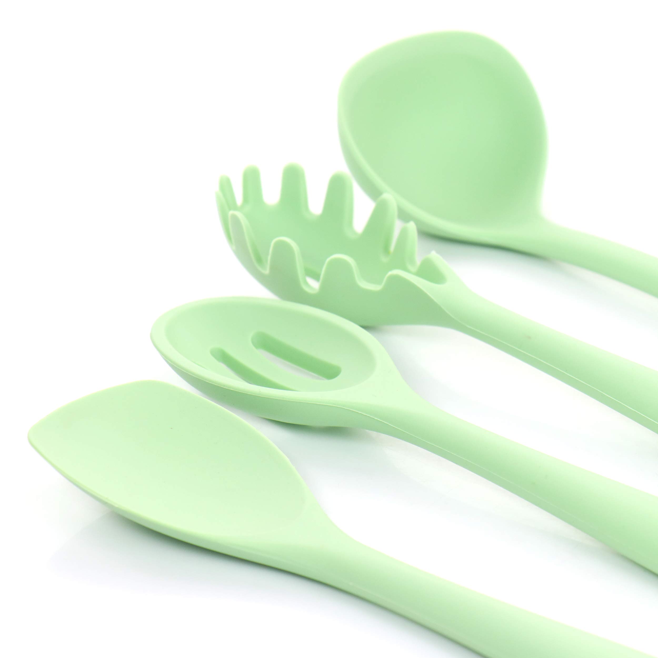 Premium 12-Piece Mint Green Cookware Utensil Set by MegaChef - Perfect for Kitchen, Cooking, Baking & Gift Giving