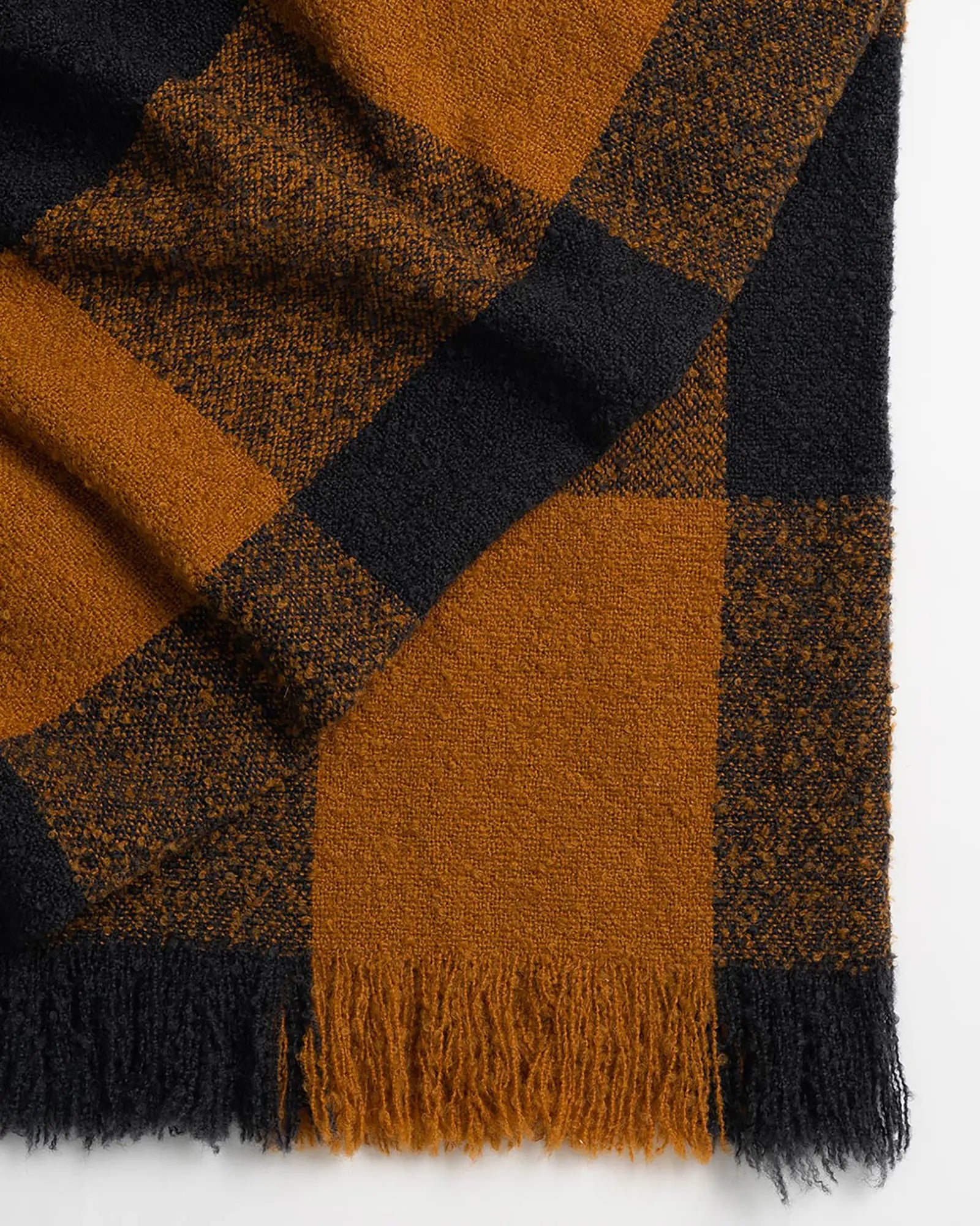 Premium Havelock Throw Blanket - Soft & Cozy Ochre Knit Throw for Couch, Bed, or Sofa - Perfect for Home Decor, Living Room, and Gift Giving