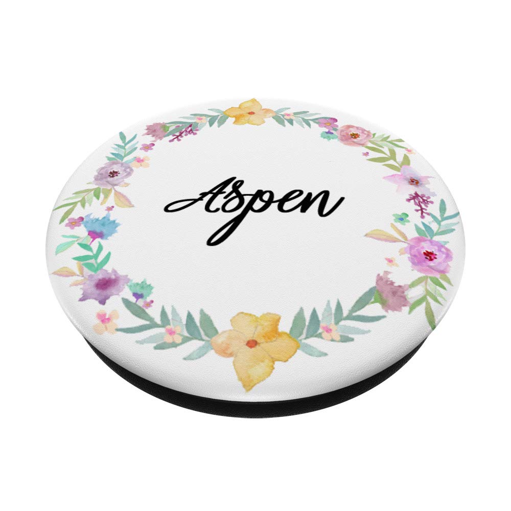 Aspen Floral Flower Phone Grip - Non-Slip Phone Holder with Adhesive for iPhone, Samsung & Smartphones - Perfect for Daily Use, Travel & Selfies