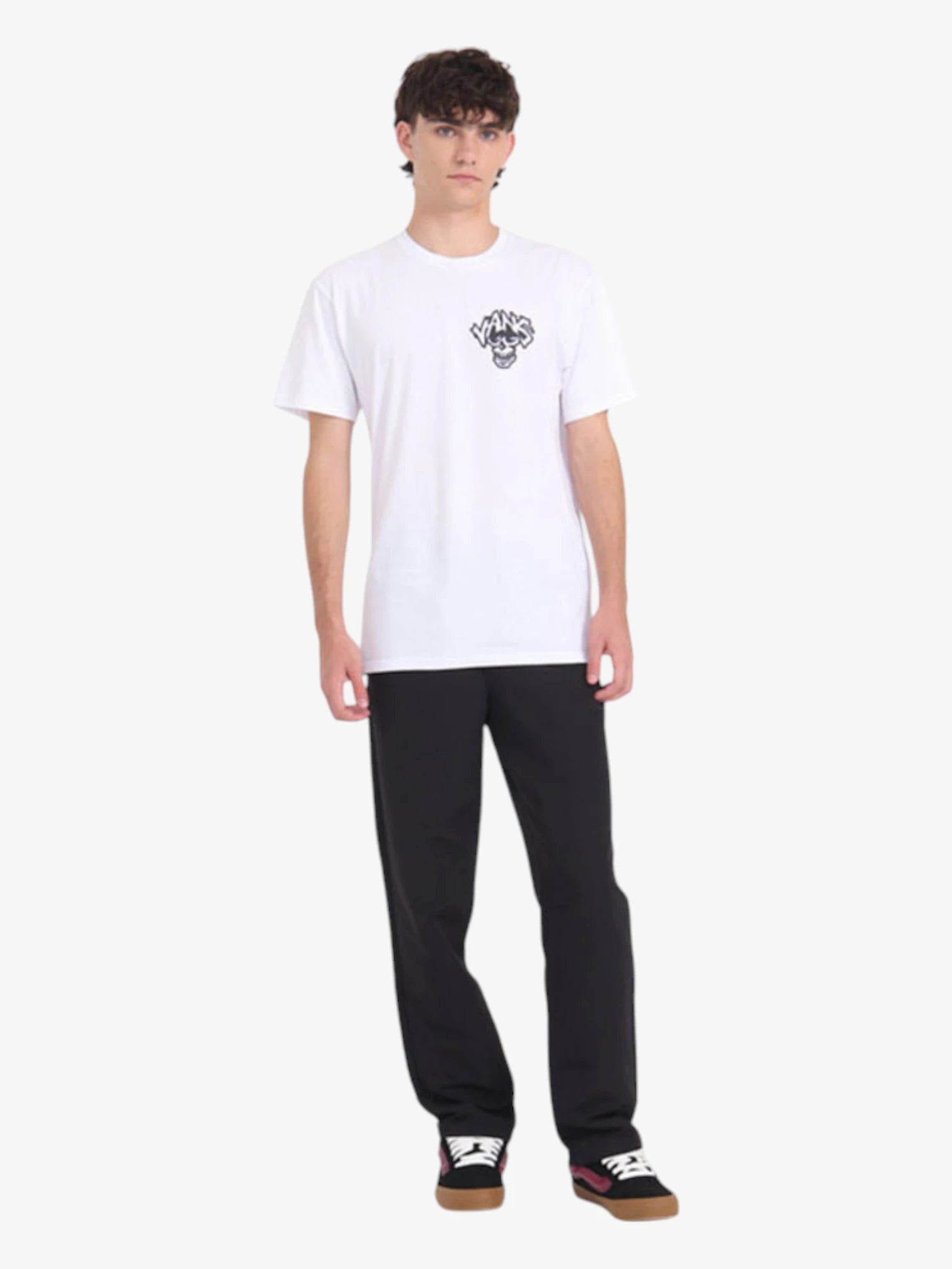 Vans Spirit World SS White T-Shirt - Men's Graphic Tee for Casual Wear, Street Style & Skateboarding