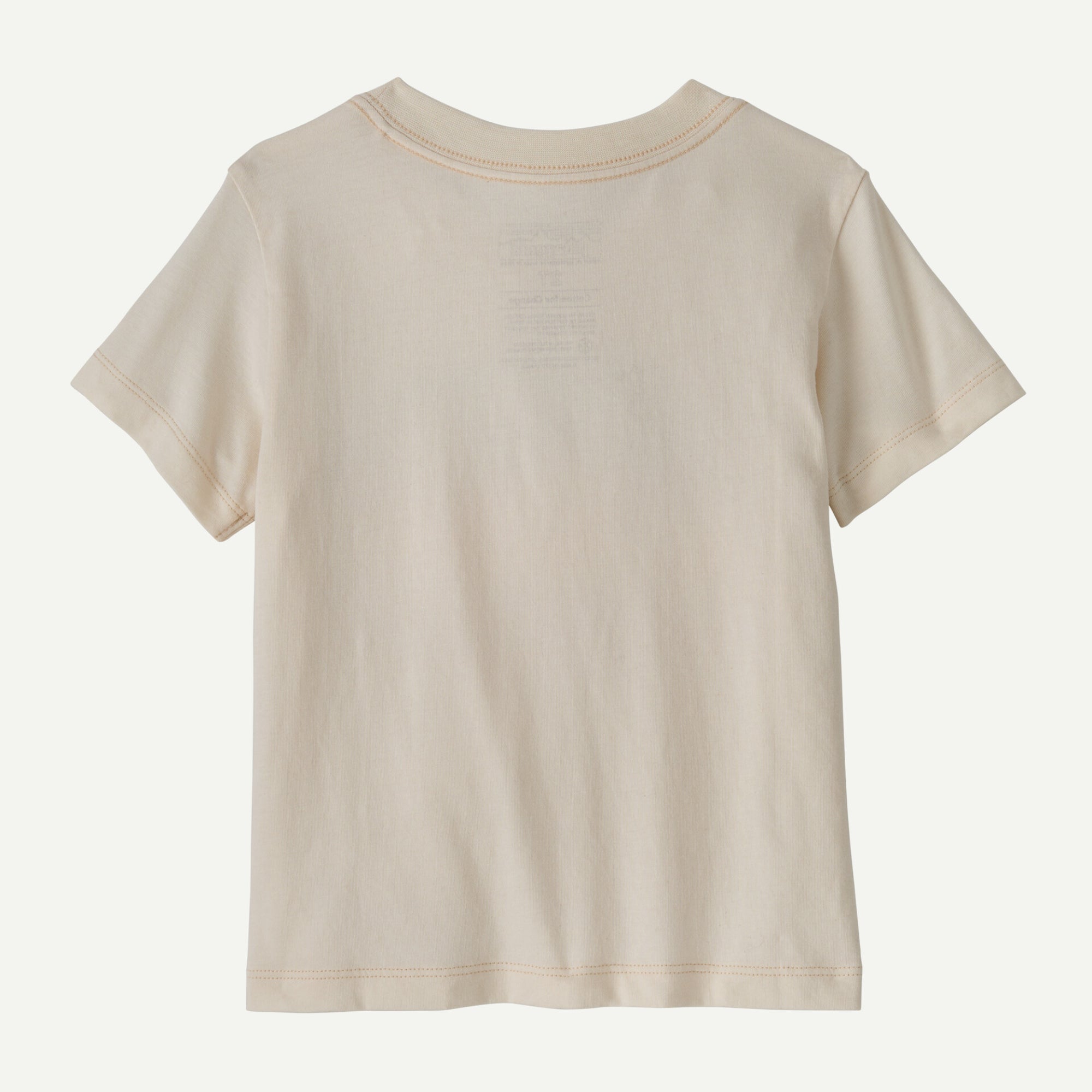 Baby Fitz Roy Flurries T-Shirt - Undyed Natural Cotton Tee for Infants & Toddlers | Soft & Comfortable for Everyday Wear, Playdates, and Family Outings