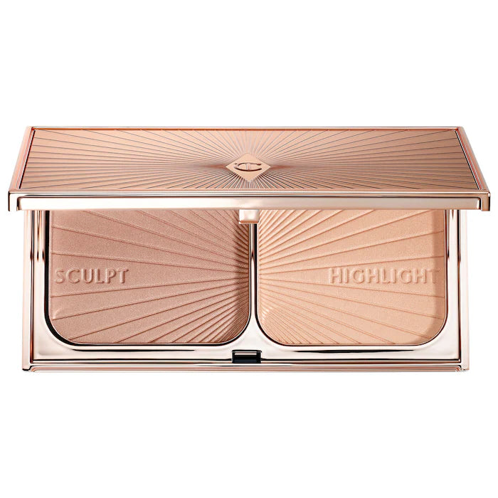 Charlotte Tilbury Filmstar Bronze & Glow Contour Duo - Matte Bronzer & Highlighter Palette for Face Sculpting & Glowing Skin | Perfect for Everyday Makeup & Special Occasions