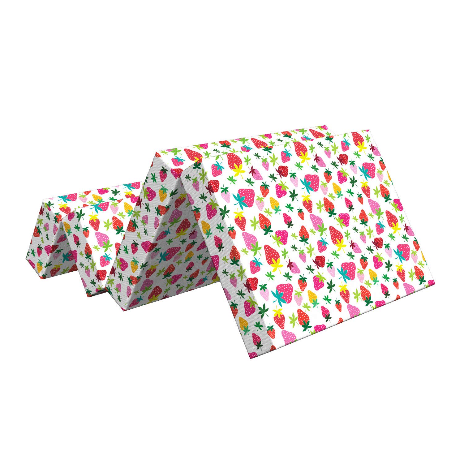 Ambesonne Strawberry Print Foldable Mattress - 74.8