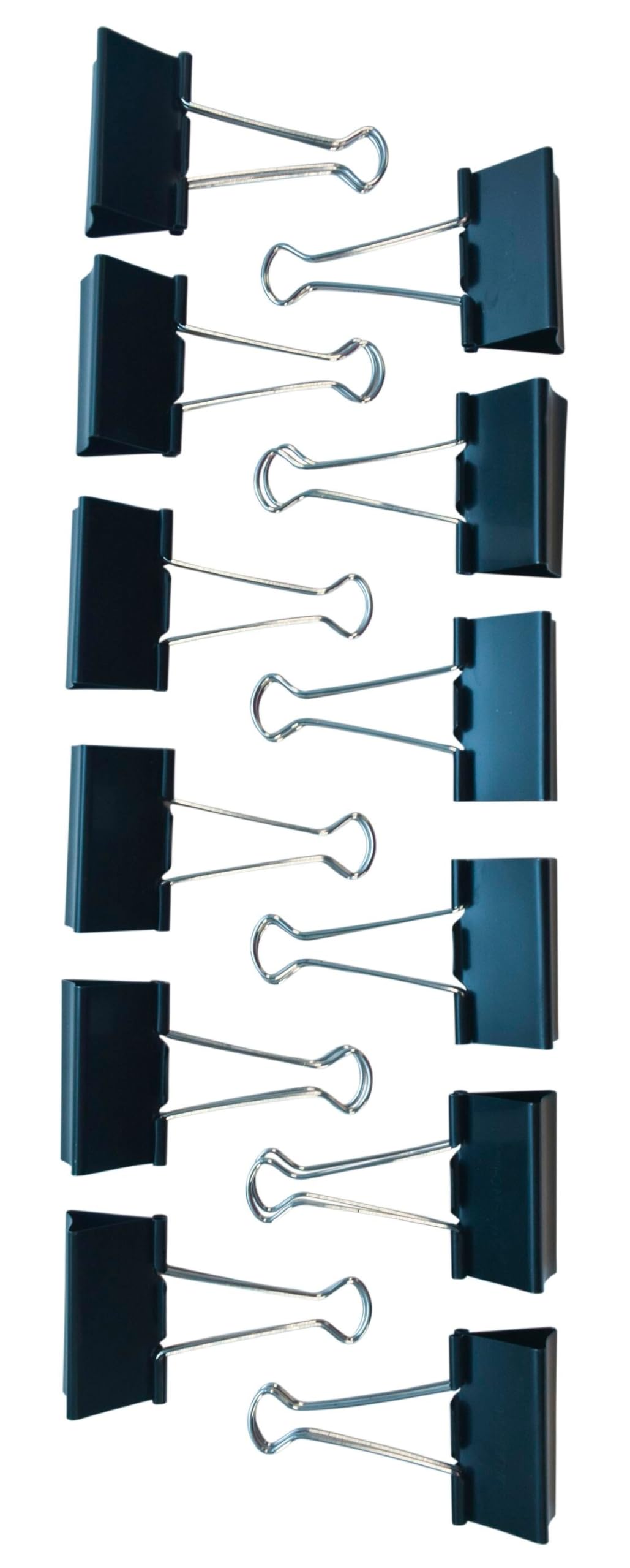 School Smart Large 2-Inch Binder Clips - Pack of 12 for Office, School & Home Organization | Heavy Duty Paper Clips for Documents, Files & Folders