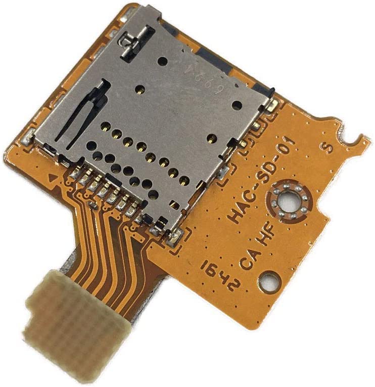 Nintendo Switch NS NX Micro SD TF Card Slot Socket Reader Board Replacement - Compatible with Switch Console Memory Expansion & Game Storage