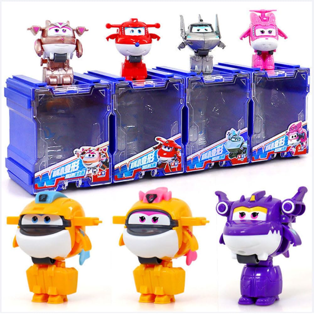 Super Wings Tichy Deformation Robot Toy - Airplane Transforming Vehicle for Kids Playtime