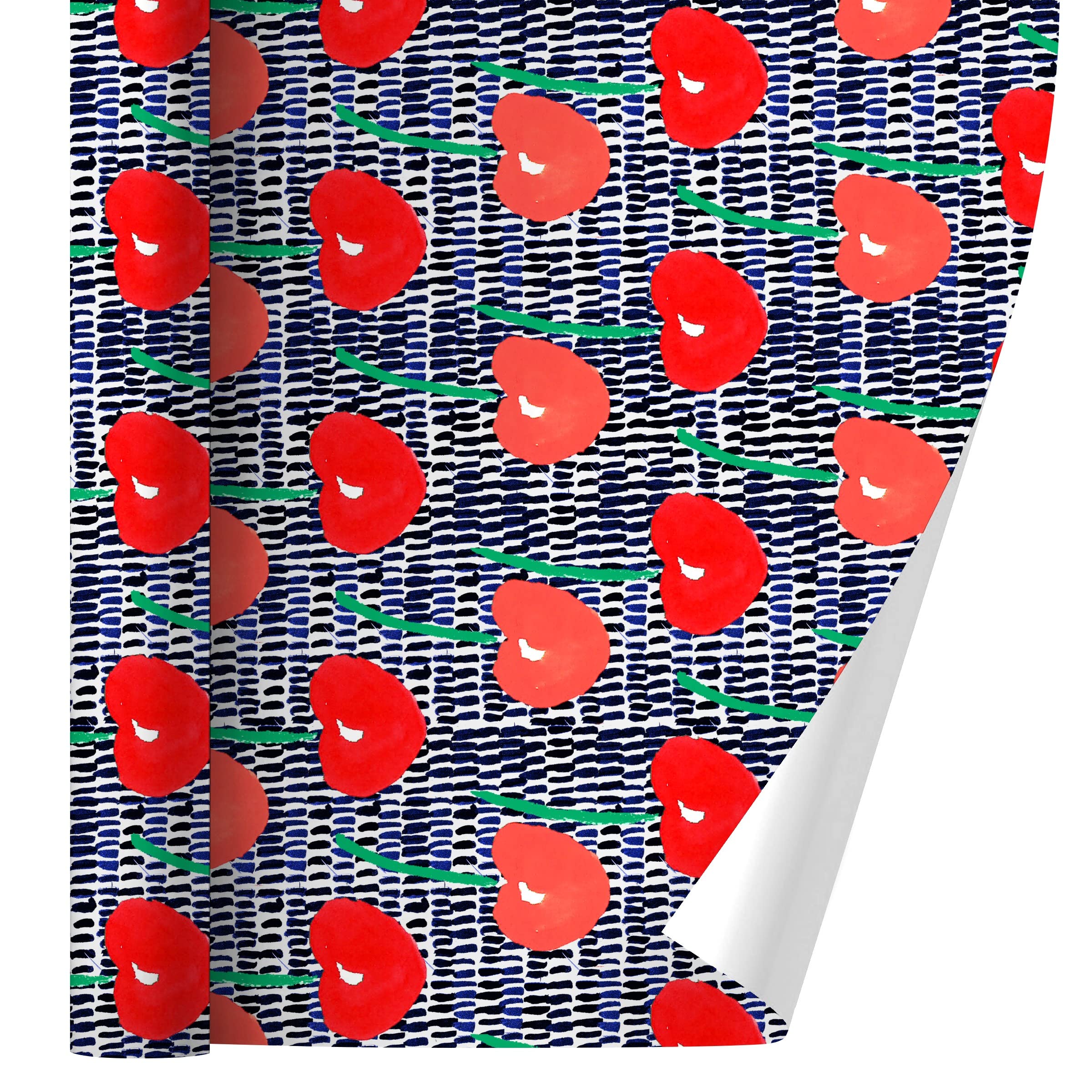 GRAPHICS & MORE Cheerful Cherries Gift Wrap Wrapping Paper Rolls - 15