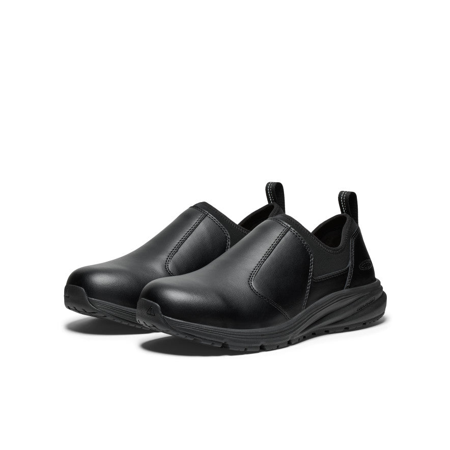 Women's PTC Vista Energy+ Shift Soft Toe Work Shoes - Black/Black | Slip-Resistant & Comfortable for Nurses, Waitresses & Healthcare Professionals