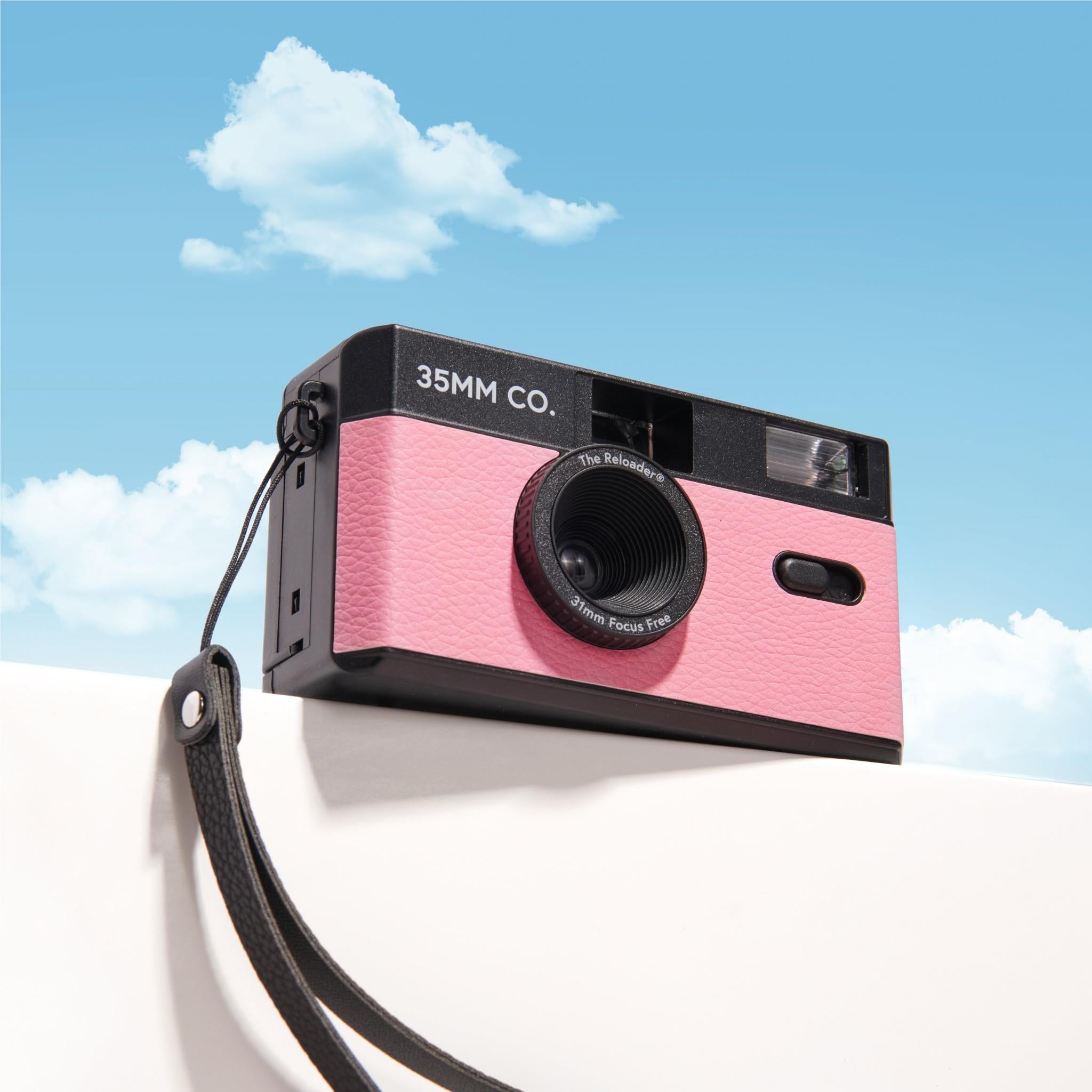 35MM CO Reloader Reusable Film Camera (Pink) - Perfect for Travel, Parties & Vintage Photography Enthusiasts