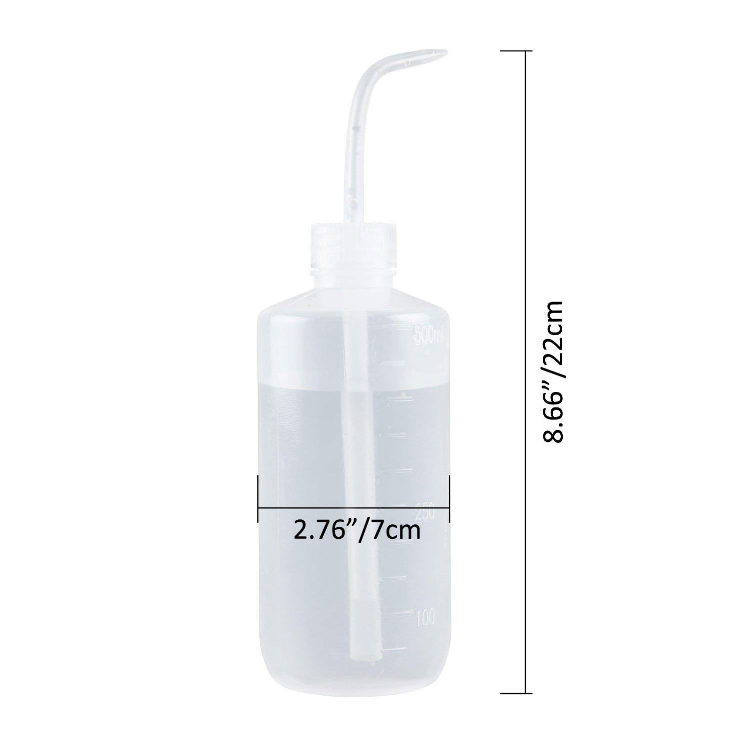 500ml Plastic Squeeze Watering Bottle for Plants - Transparent Garden Watering Can for Succulents, Indoor & Outdoor Gardening Tools - Perfect for Houseplants, Flowers and Herb Gardens