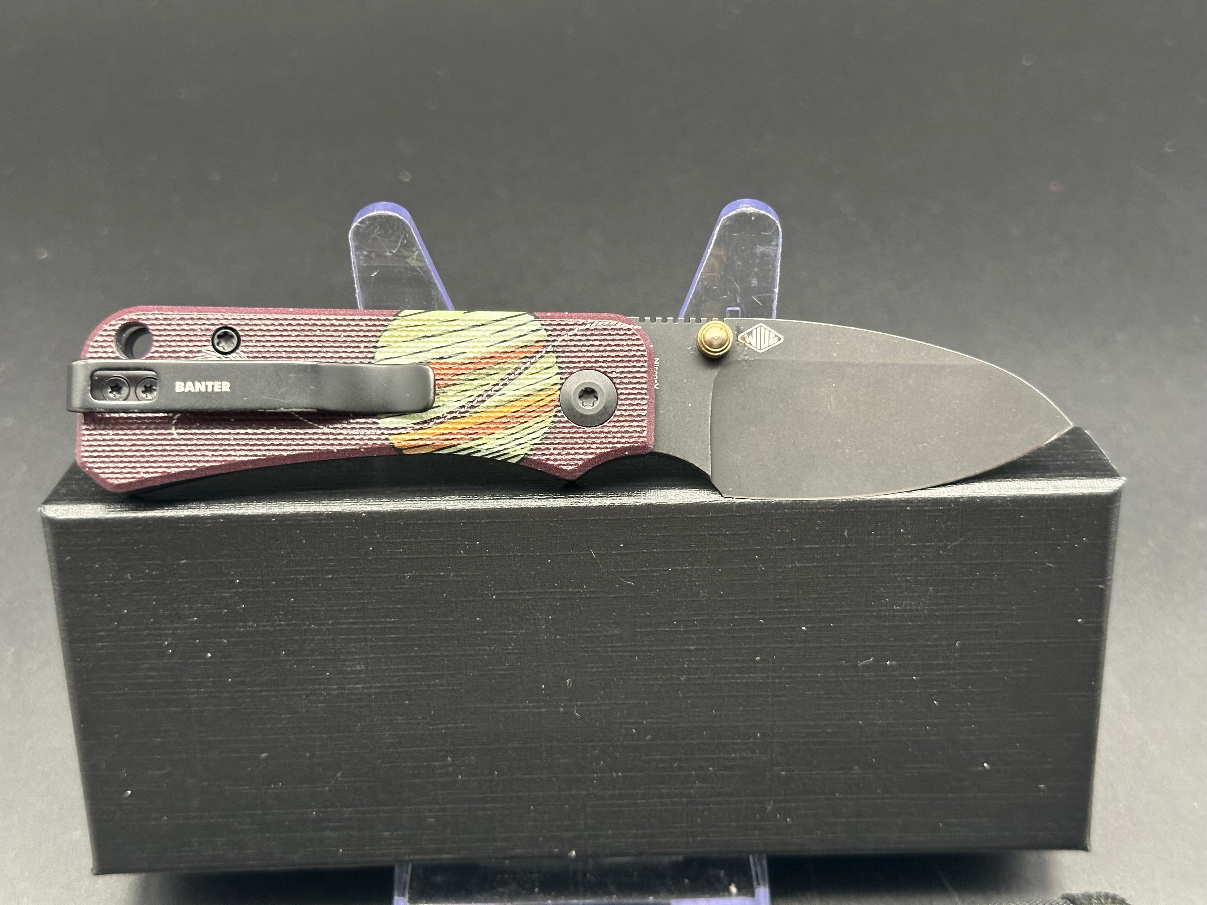 Civivi Baby Banter Folding Pocket Knife - Nitro-V Steel Blade with Space Kitty Scales - EDC Knife for Everyday Carry, Camping & Outdoor Adventures