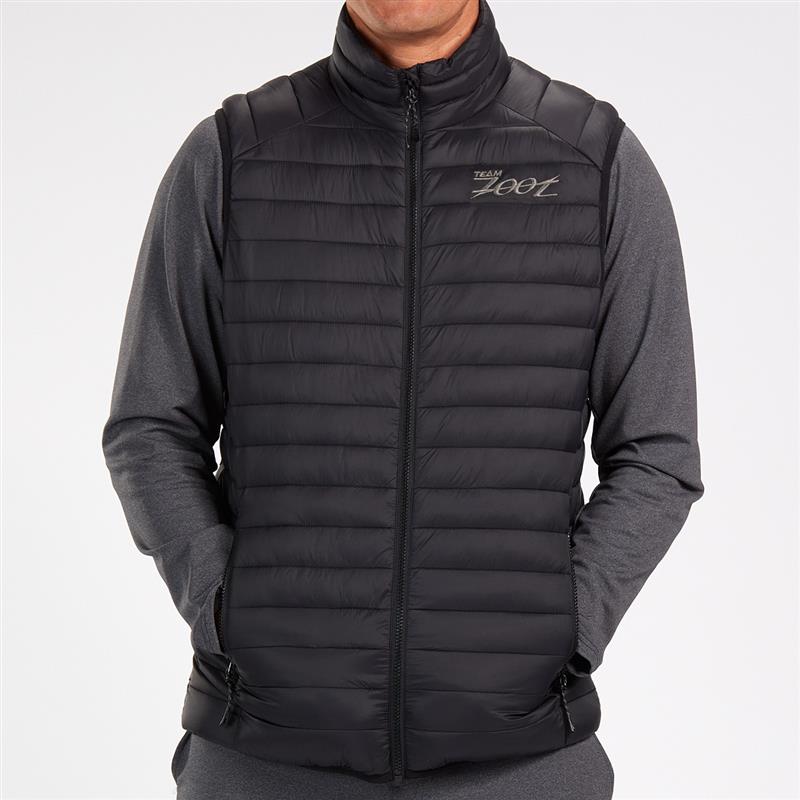 Men's Ultra Lightweight Puffer Vest - Team Zoot - Waterproof & Windproof Winter Jacket for Outdoor Activities, Hiking, and Casual Wear