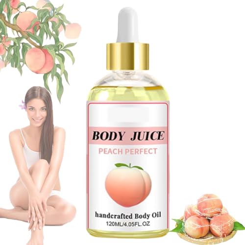 OWTERY Wild Plus Body Juice Oil - Peach Perfect & Strawberry Shortcake Hydrating Body Oil (1 Piece) for Dry Skin & Massage | Perfect for Spa Days & Post-Shower Moisturizing