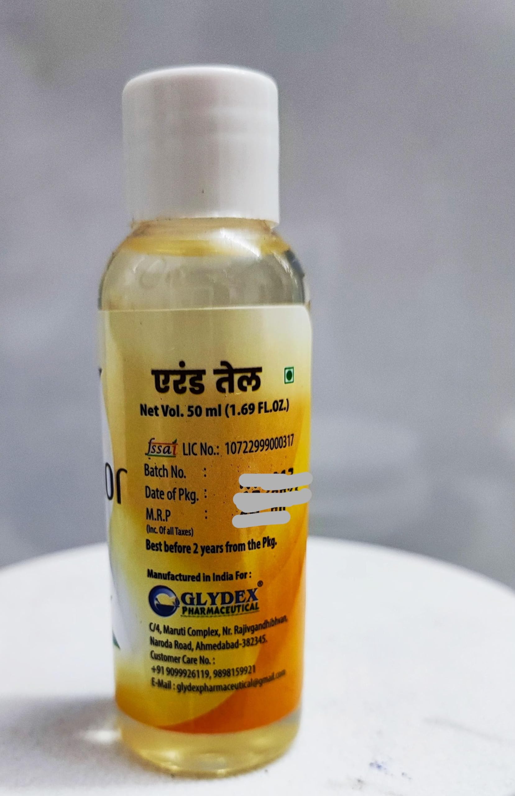 Bluekites Pure Organic Castor Oil 50ml (Pack of 6) - Natural Hair Growth, Eyelash & Eyebrow Treatment, Skin Moisturizer for Face & Body Care
