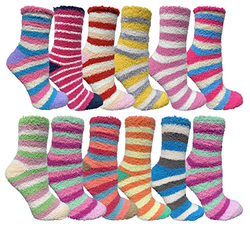 12 Pair Stripe Assorted