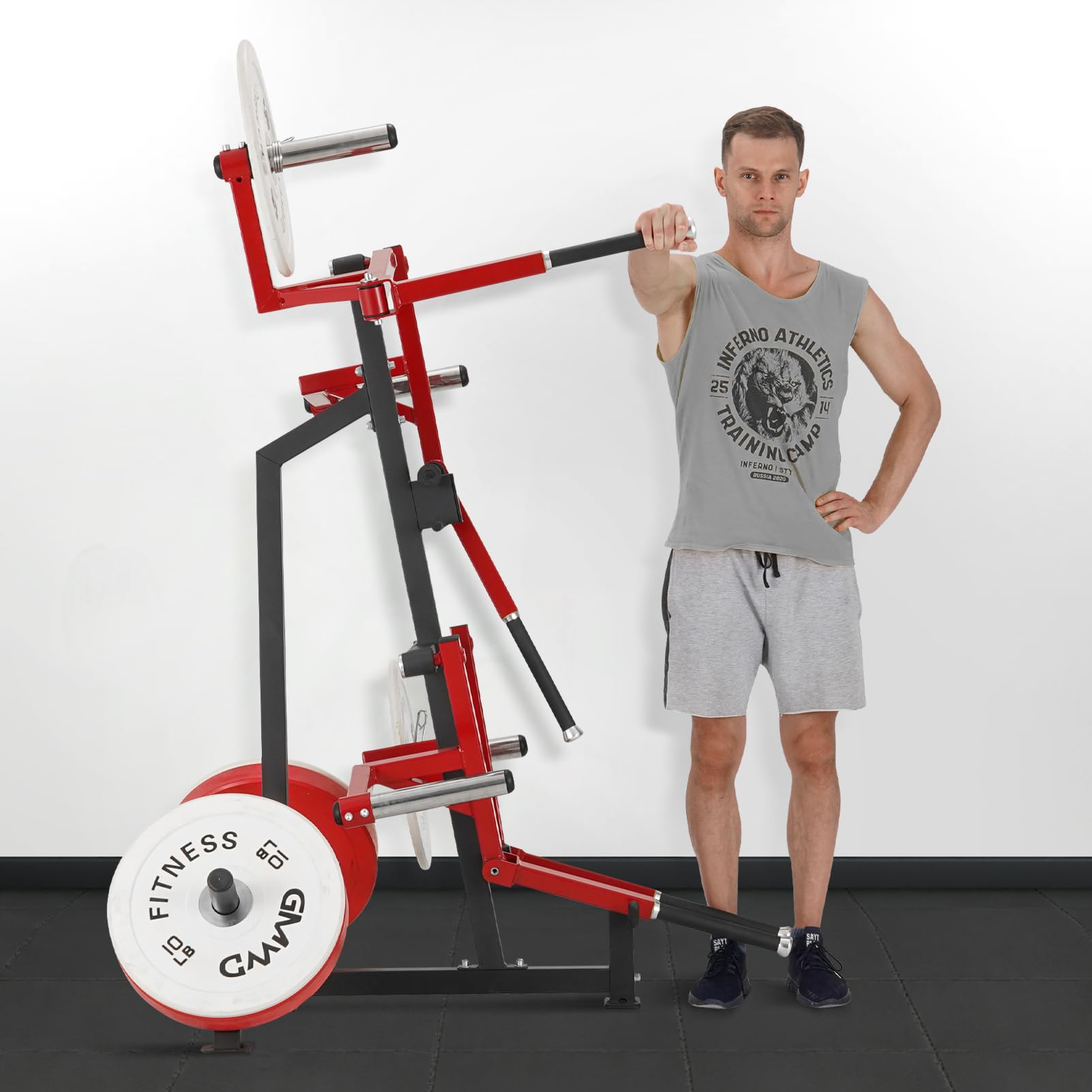 GMWD 800LB Standing Lateral Raise Machine - Adjustable Shoulder Press & Bentover Lateral Raise for Upper Body Strength Training - Home Gym Equipment for Men & Women - Perfect for Home Workouts & Strength Building