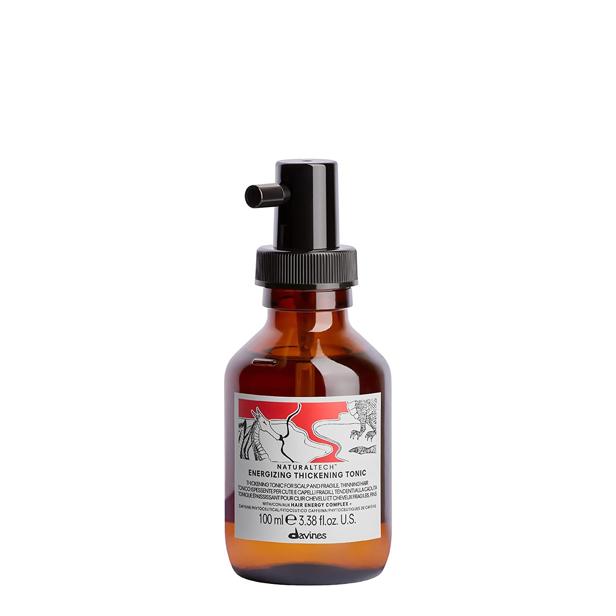 Davines Energizing Thickening Tonic for Hair Growth - Volumizing & Strengthening Hair Treatment for Thicker, Fuller Hair - Perfect for Daily Use & Styling