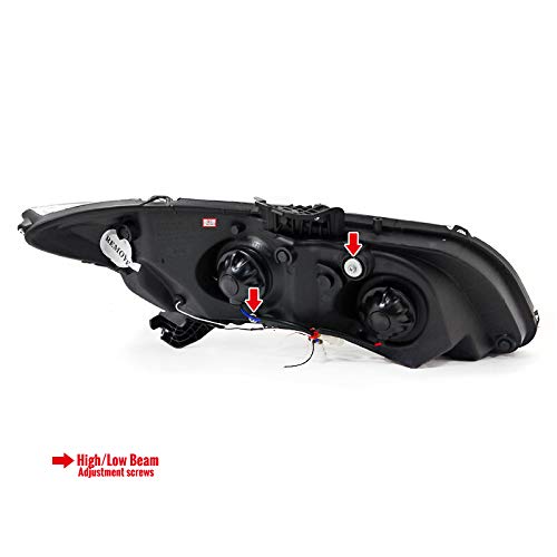 Glossy Black Smoke Projector Headlights with LED Bar for 2012-2015 Honda Civic - Upgrade Your Night Driving & Style (Perfect for Street Racing, Car Shows, and Night Commutes)