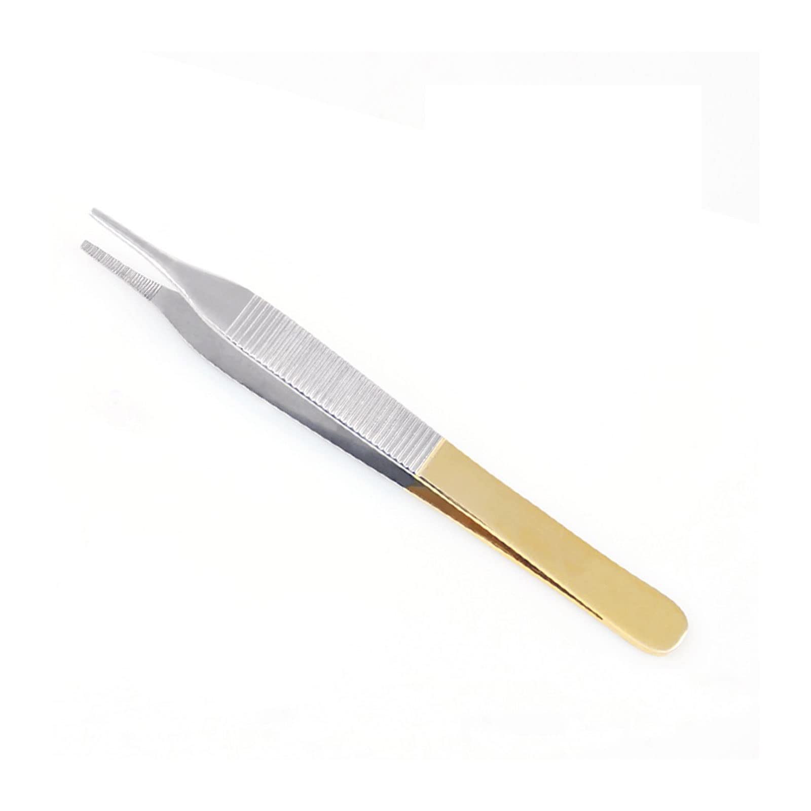 Professional Stainless Steel Hair Removal Tweezers for Eyebrow Shaping, Eyelash Extensions & Plastic Surgery - 12cm Precision Beauty Tool with Teeth & Hooks - Perfect for Salon, Home Use & Medical Procedures
