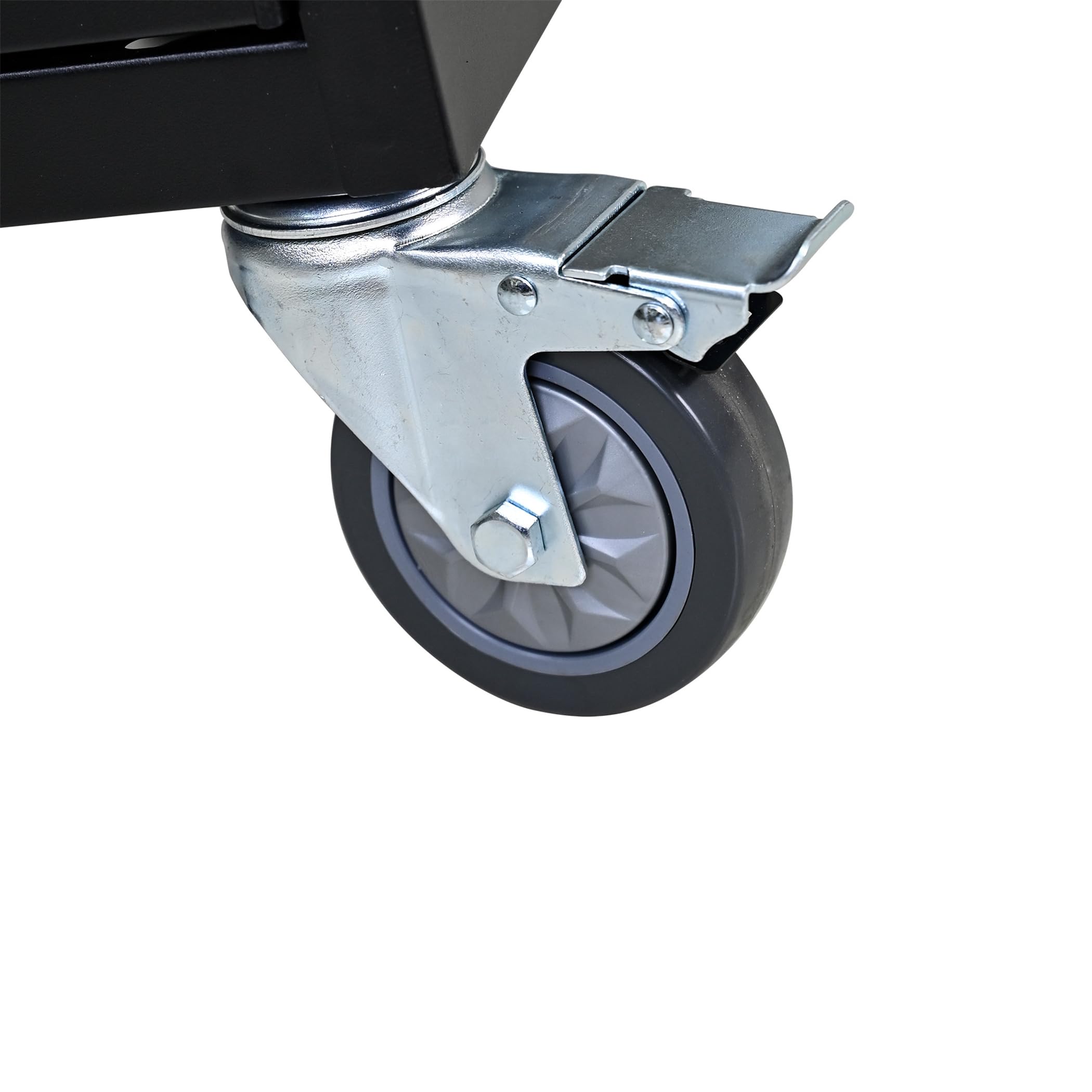 16-Device Mobile Charging Cart for Laptop & Tablet - Lockable Storage Cabinet with Wheels, Black | Perfect for Schools, Offices & Hospitals