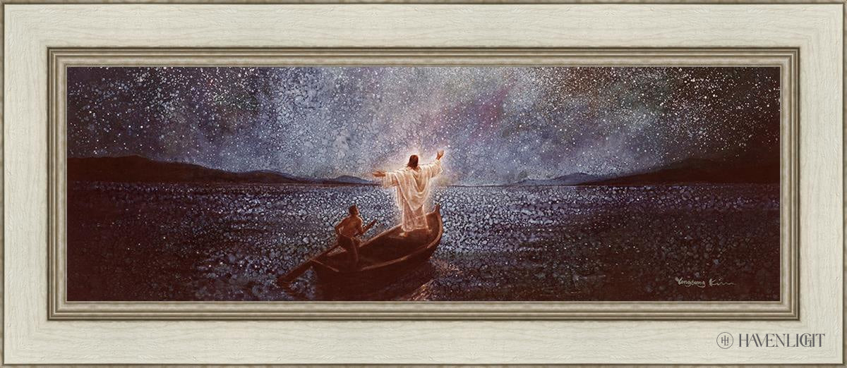 Calm And Stars By Yongsung Kim - Beautiful Celestial Wall Art for Home & Office Decor - Perfect for Bedroom, Living Room, Meditation Space