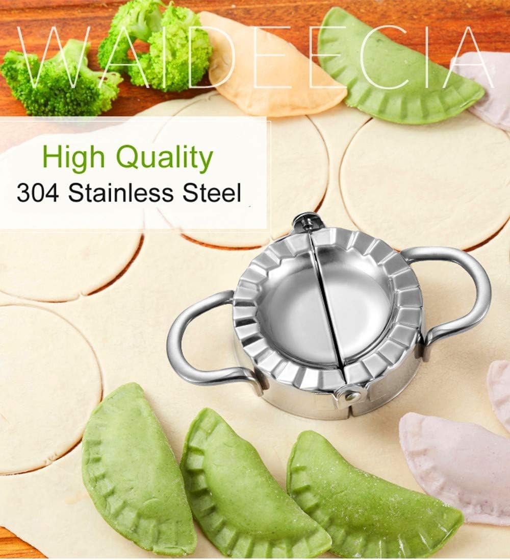 Premium Stainless Steel Ravioli Mold - Dumpling Maker & Pierogi Press with Dough Cutter - Perfect for Homemade Pasta, Dumplings, Pastries - Ideal for Italian, Polish & Asian Cuisine Cooking