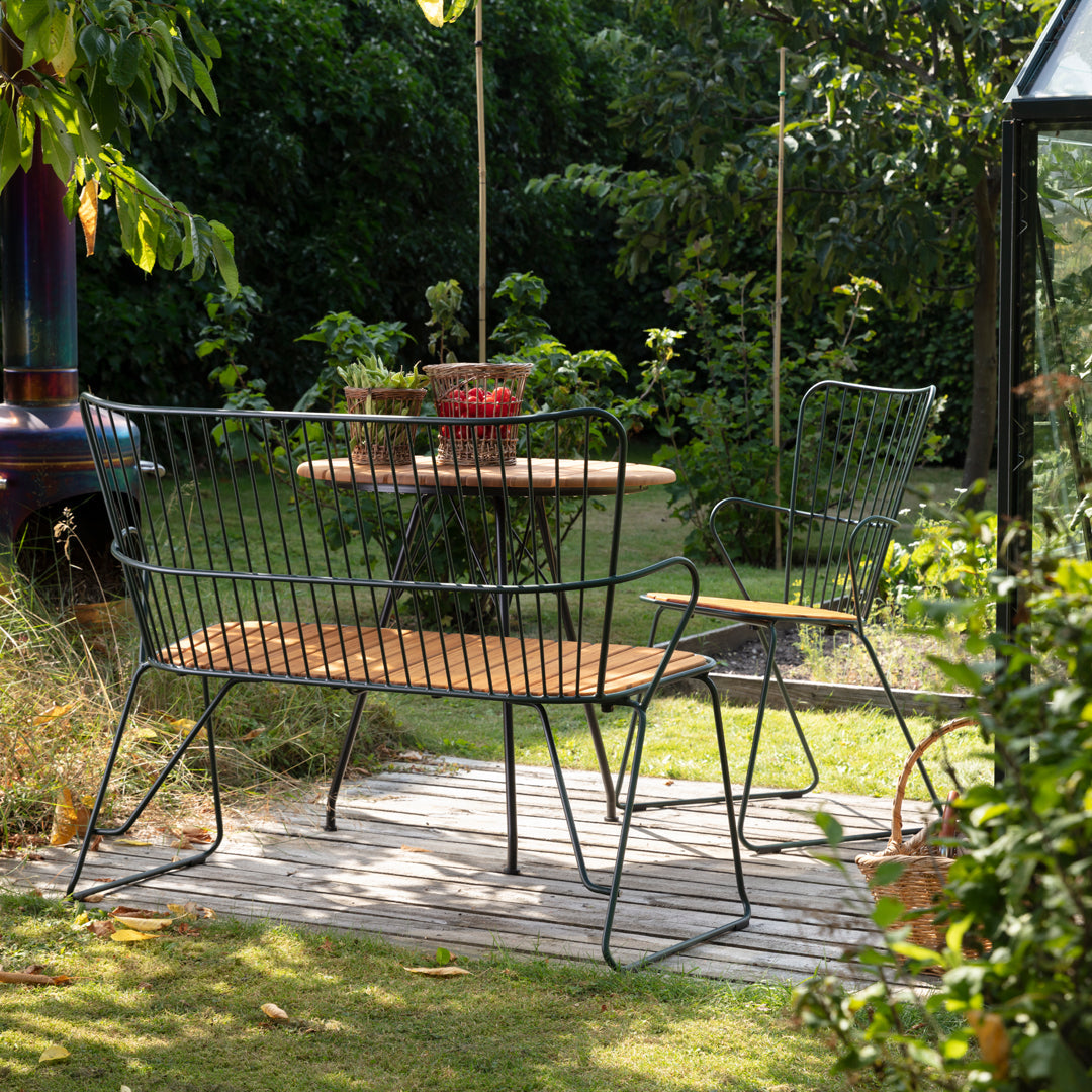 Circular Outdoor Cafe Table - Weather-Resistant Patio Dining Set for Garden, Restaurant & Backyard - Perfect for Coffee Shops, Bistros & Outdoor Entertaining
