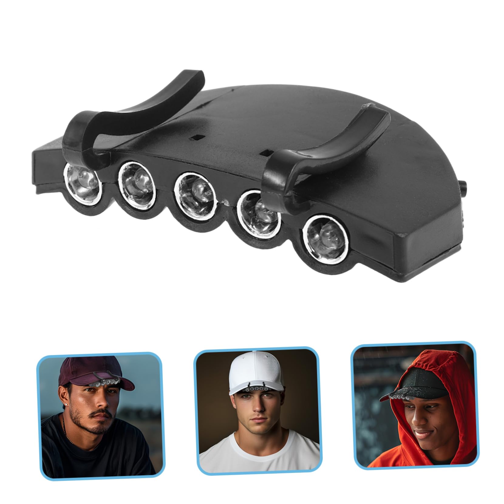 5 LED Hard Hat Headlamp for Camping, Fishing & Hunting | Outdoor Work Light