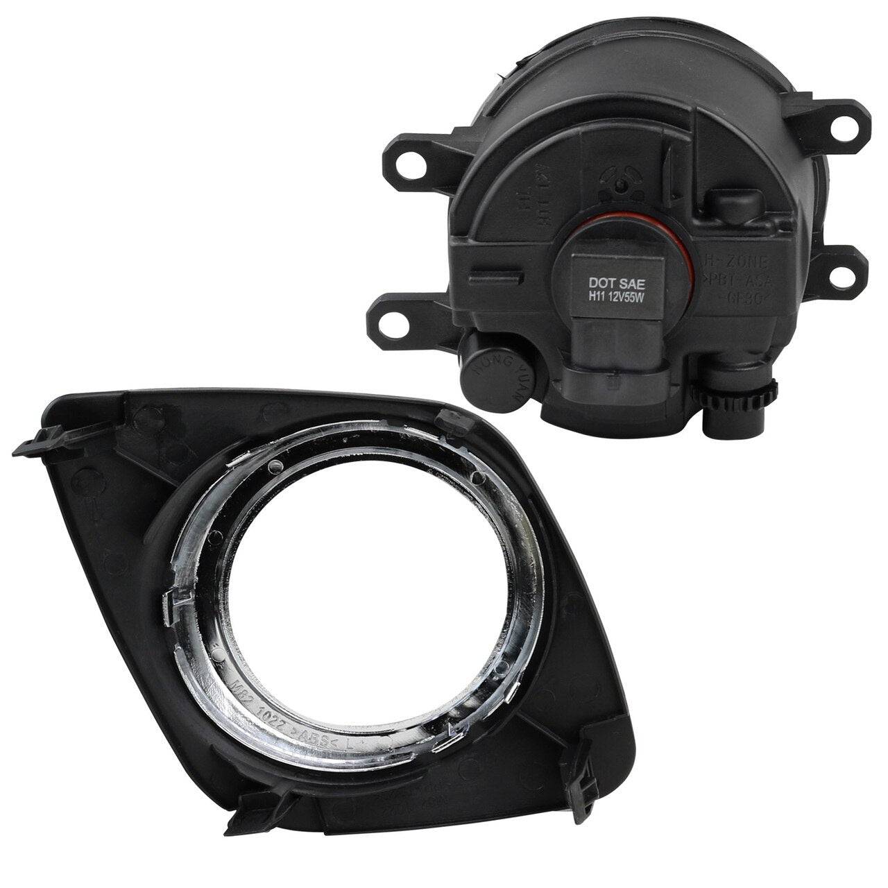 2009-2012 Toyota RAV4 Fog Lights - Clear Lens Bumper Fog Lamp Kit with H11 Bulbs & Switch - Perfect for Night Driving and Off-Road Adventures