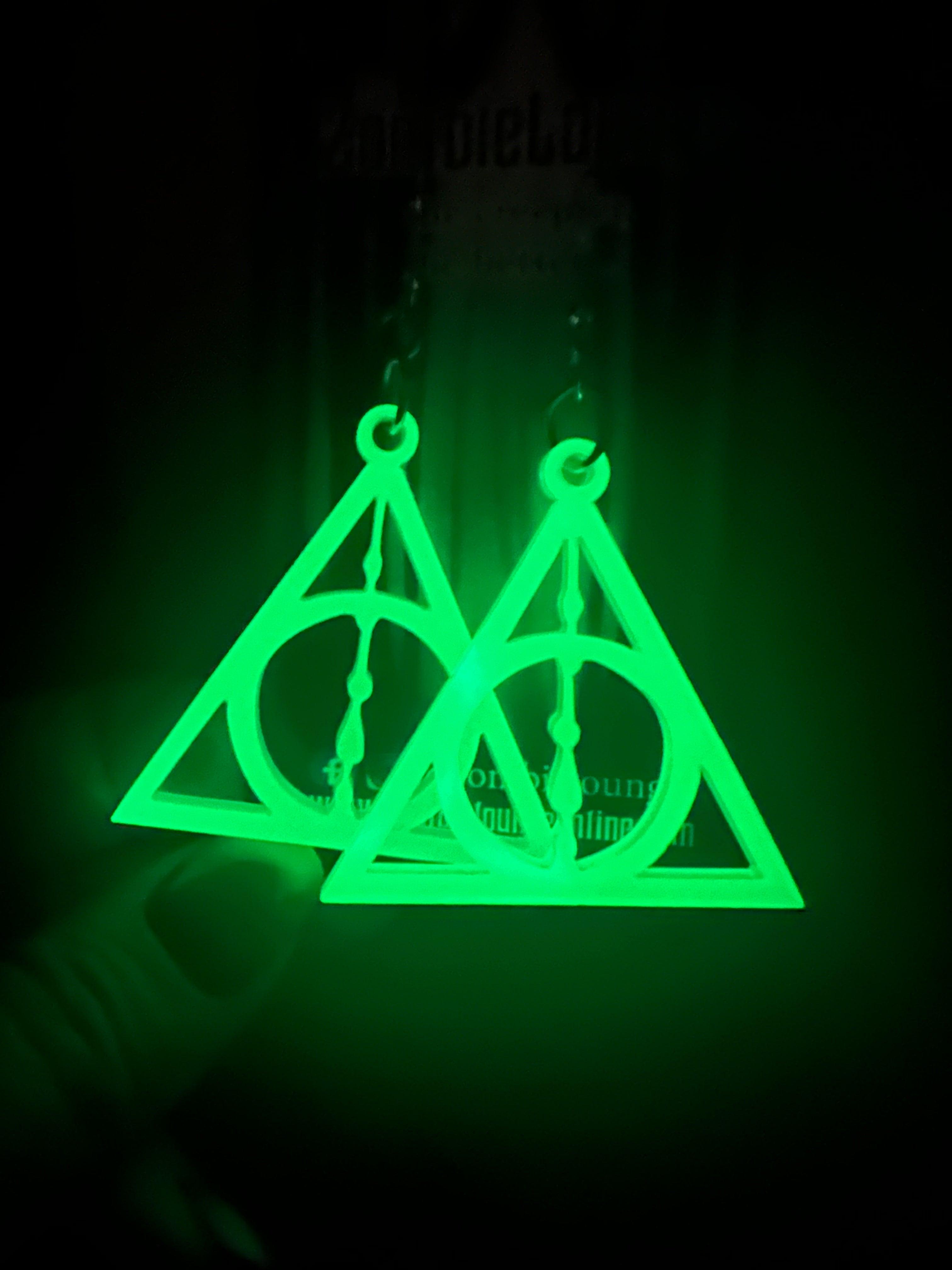 Harry Potter Deathly Hallows Earrings - Sterling Silver Jewelry for Fans & Collectors | Perfect for Cosplay, Gifts & Everyday Wear