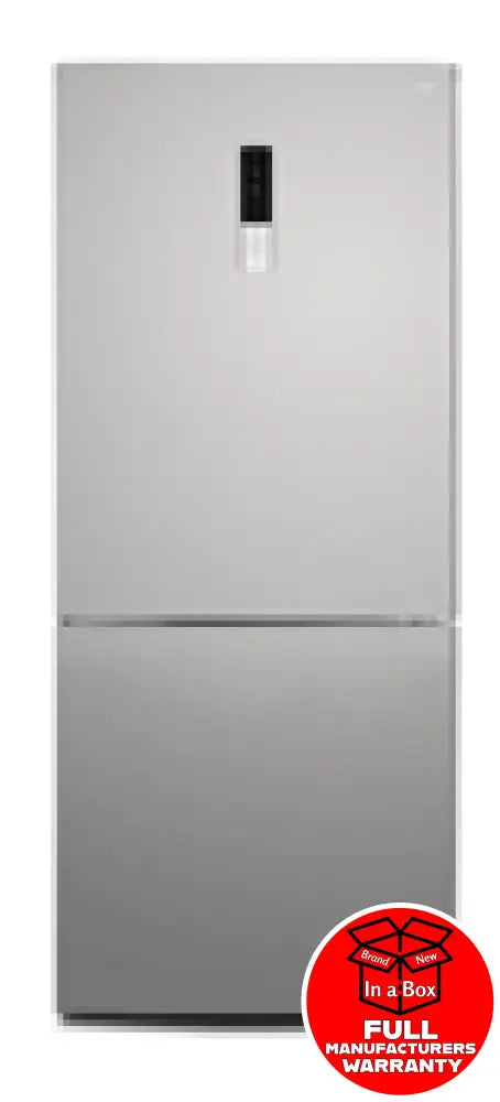 CHiQ CBM394NSS6E 396L Bottom Freezer Refrigerator - Stainless Steel Energy Efficient French Door Fridge for Kitchen, Home & Restaurant Use