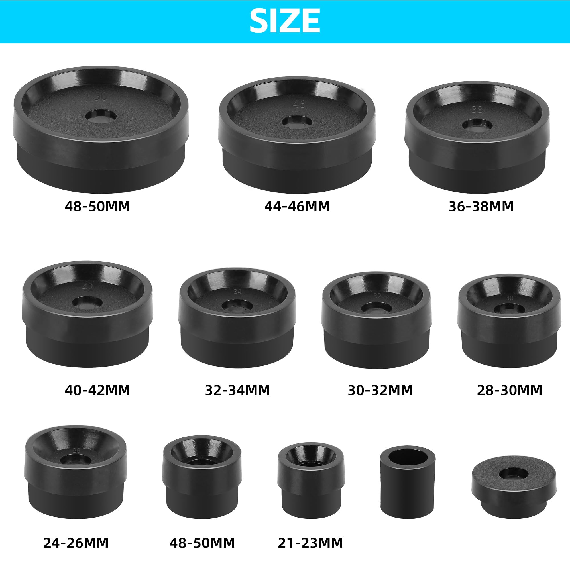Professional Watch Press Tool Set with 12 Molds - Watch Battery Replacement & Back Case Closer Kit for Watch Repair - Includes Instructions - Perfect for Watchmakers, Jewelers & DIY Enthusiasts