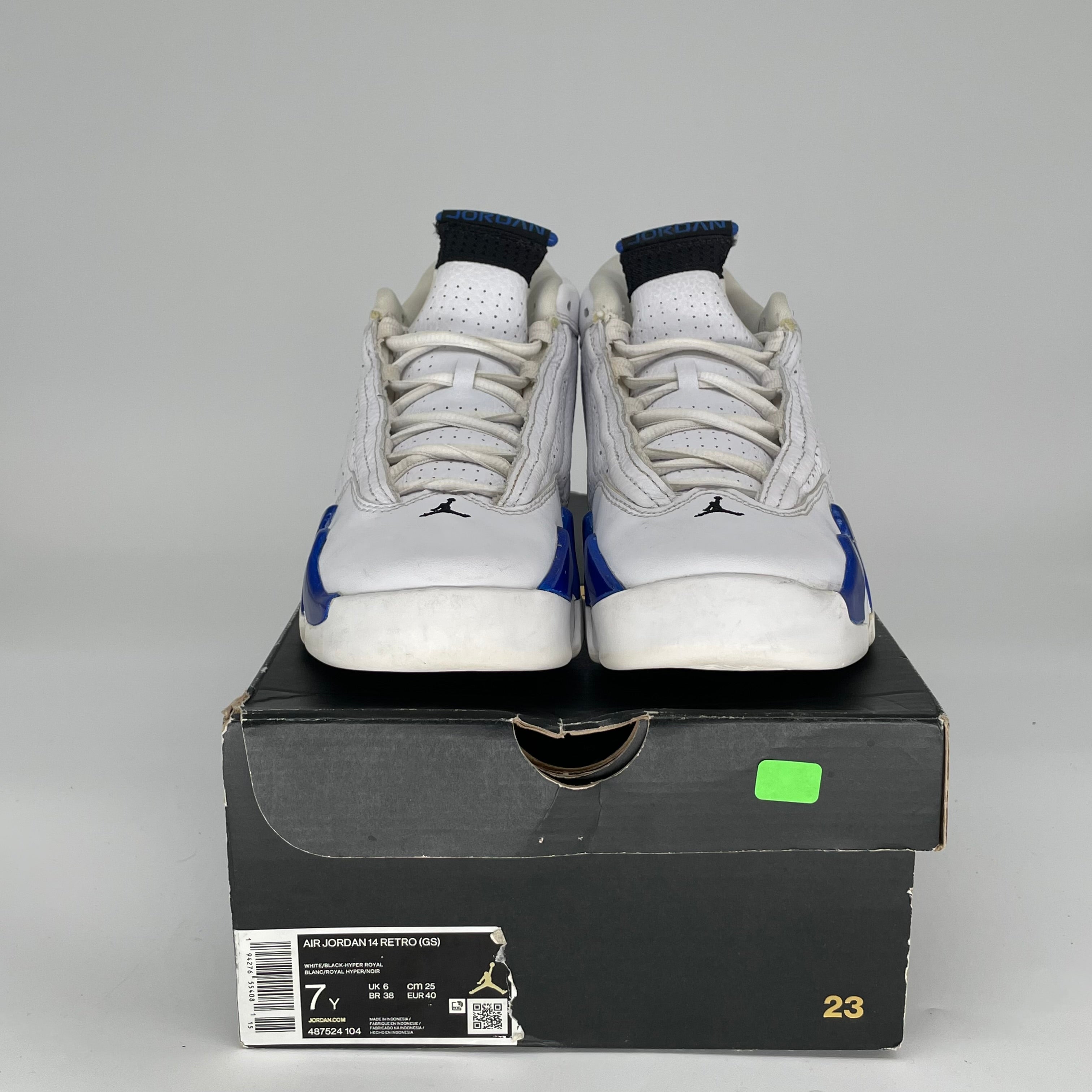 AIR JORDAN 14 HYPER ROYAL Basketball Shoes - Size 7Y (487524-104) - Men's/Women's Sneakers for Running, Training & Streetwear Fashion