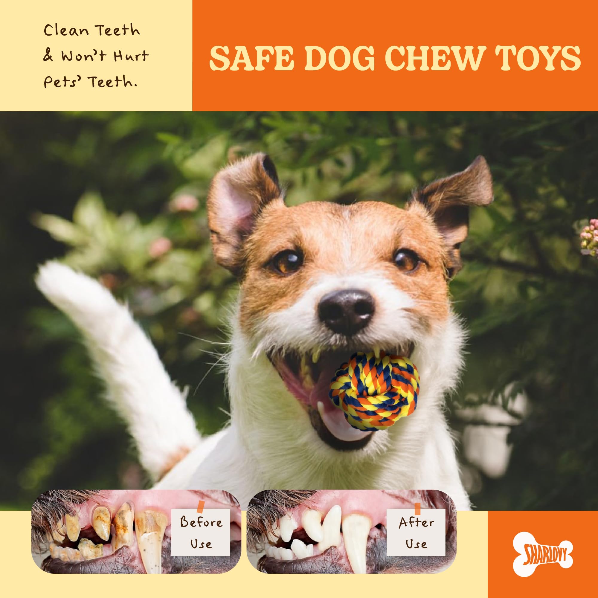 Durable 5-Pack Puppy Teething Toys for Small Dogs – Cotton Rope Chew Toys for Aggressive Chewers & Interactive Tug of War Play | Perfect for Puppy Training, Teething Relief & Bonding Time