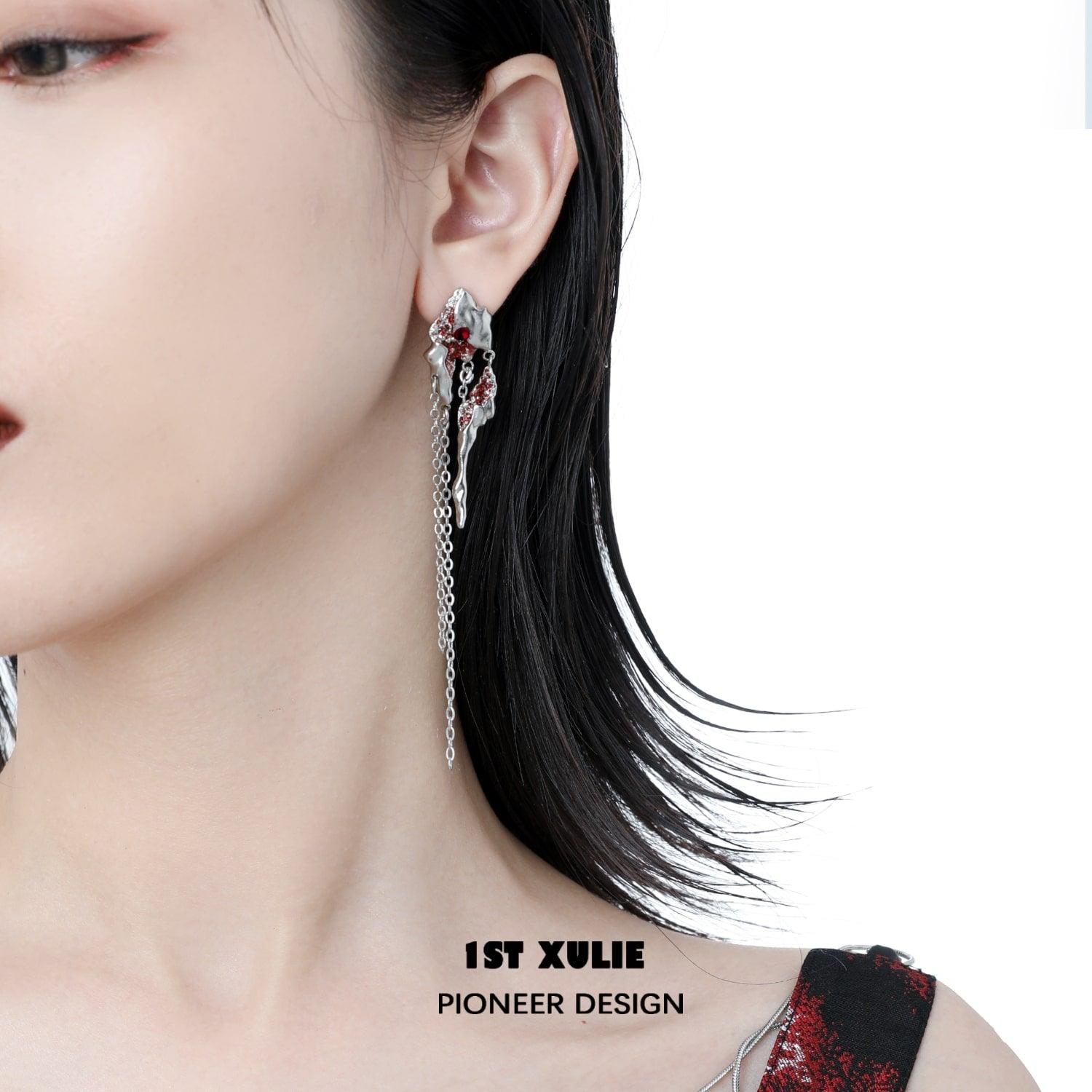 Wind Erosion S925 Sterling Silver Earrings - Hypoallergenic Ear Clips for Women | Perfect for Everyday Wear, Date Nights & Special Occasions