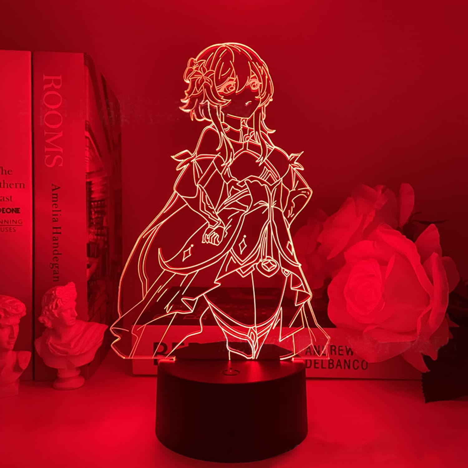 3D LED Anime Night Light - Lumine Figure Table Lamp with 16 Color Changing Modes & Remote Control, Perfect for Bedroom Decor, Gaming Room, and Gifts for Anime Fans (6602 Lumine)