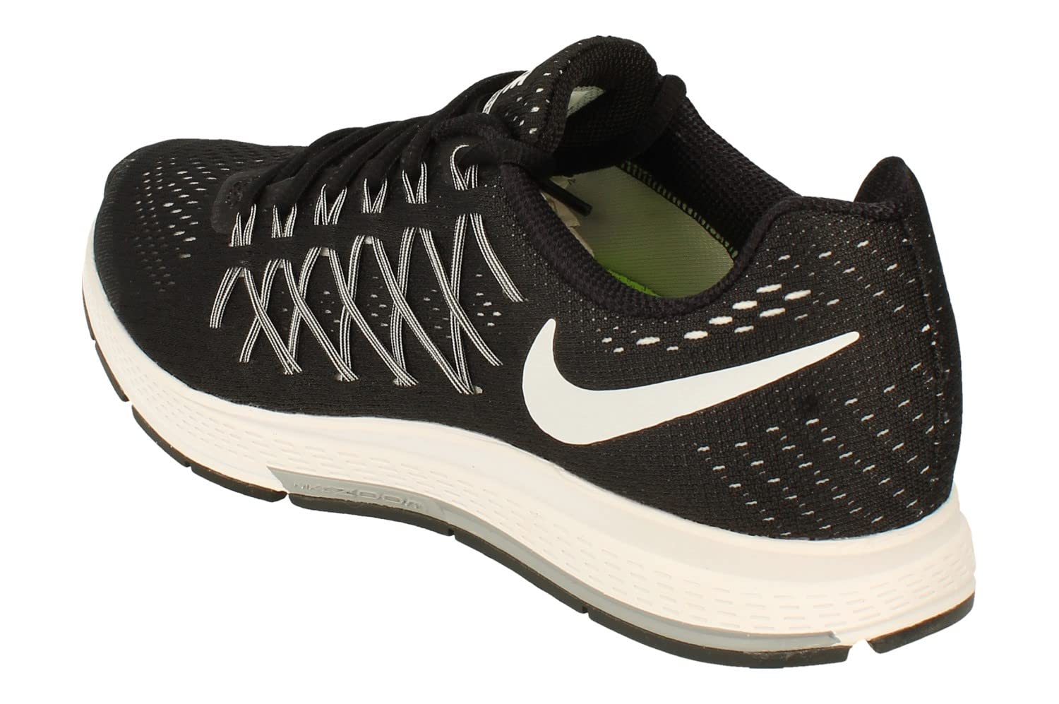 Nike Women's Air Zoom Pegasus 32 Running Shoes - Black/White/Pure Platinum - Lightweight Cushioned Sneakers for Road Running, Jogging & Gym Workouts