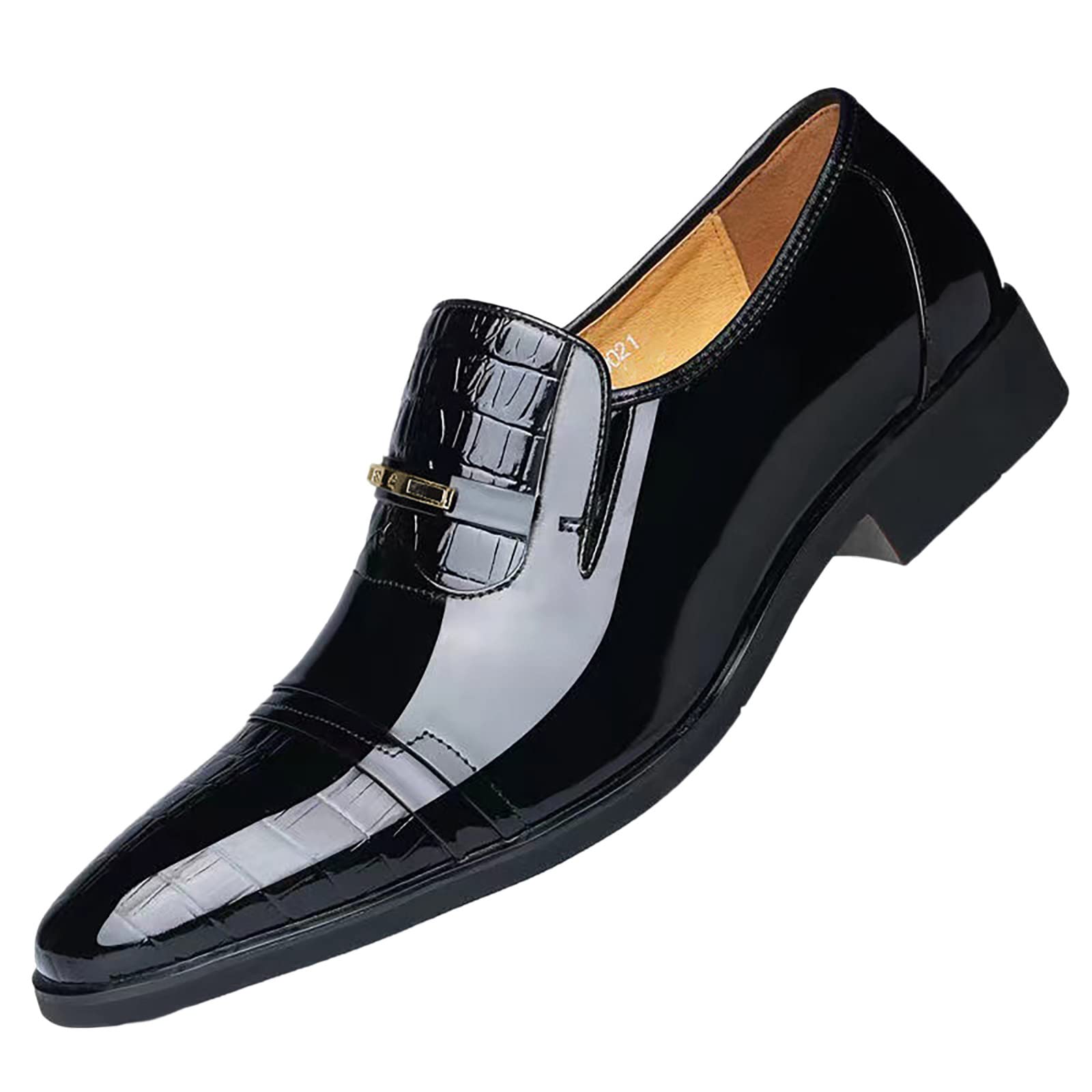 **Premium Men's Leather Boat Shoes - Business Casual Oxfords with British Splicing Design - Ideal for Office, Travel & Outdoor Activities**