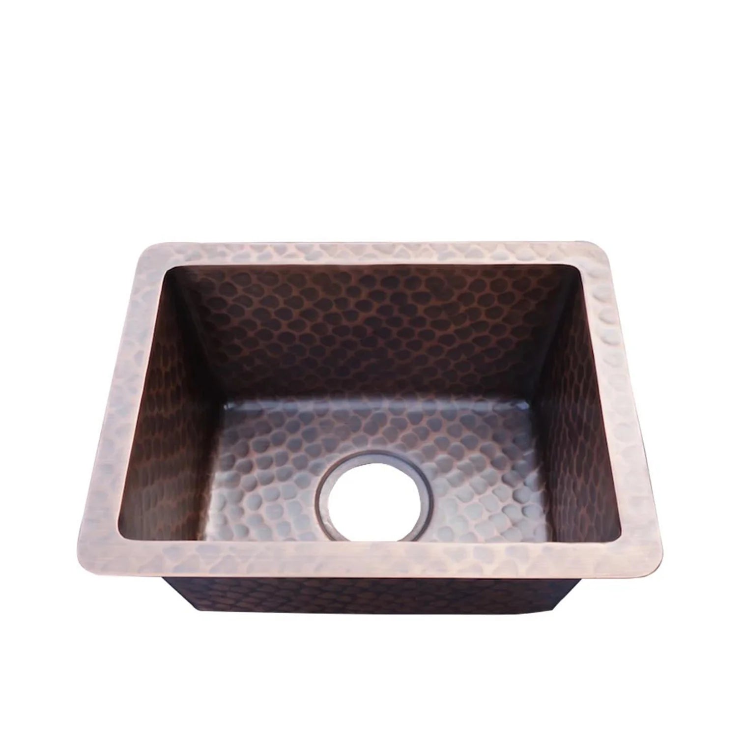 Custom Copper Undermount Kitchen Sink - Single Bowl Handcrafted Farmhouse Style - Perfect for Modern & Rustic Kitchens, Restaurants & Outdoor Cooking Areas