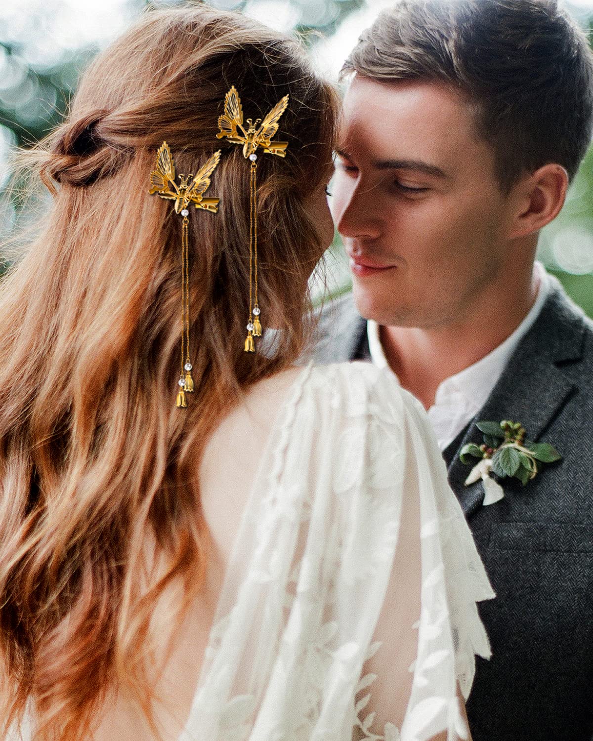 2 PCS Cute Butterfly Hair Clips for Women - 90s Mini Butterfly Barrettes for Thin & Thick Hair - Hair Styling Accessories for Girls & Women - Perfect for School, Parties & Everyday Hairstyles