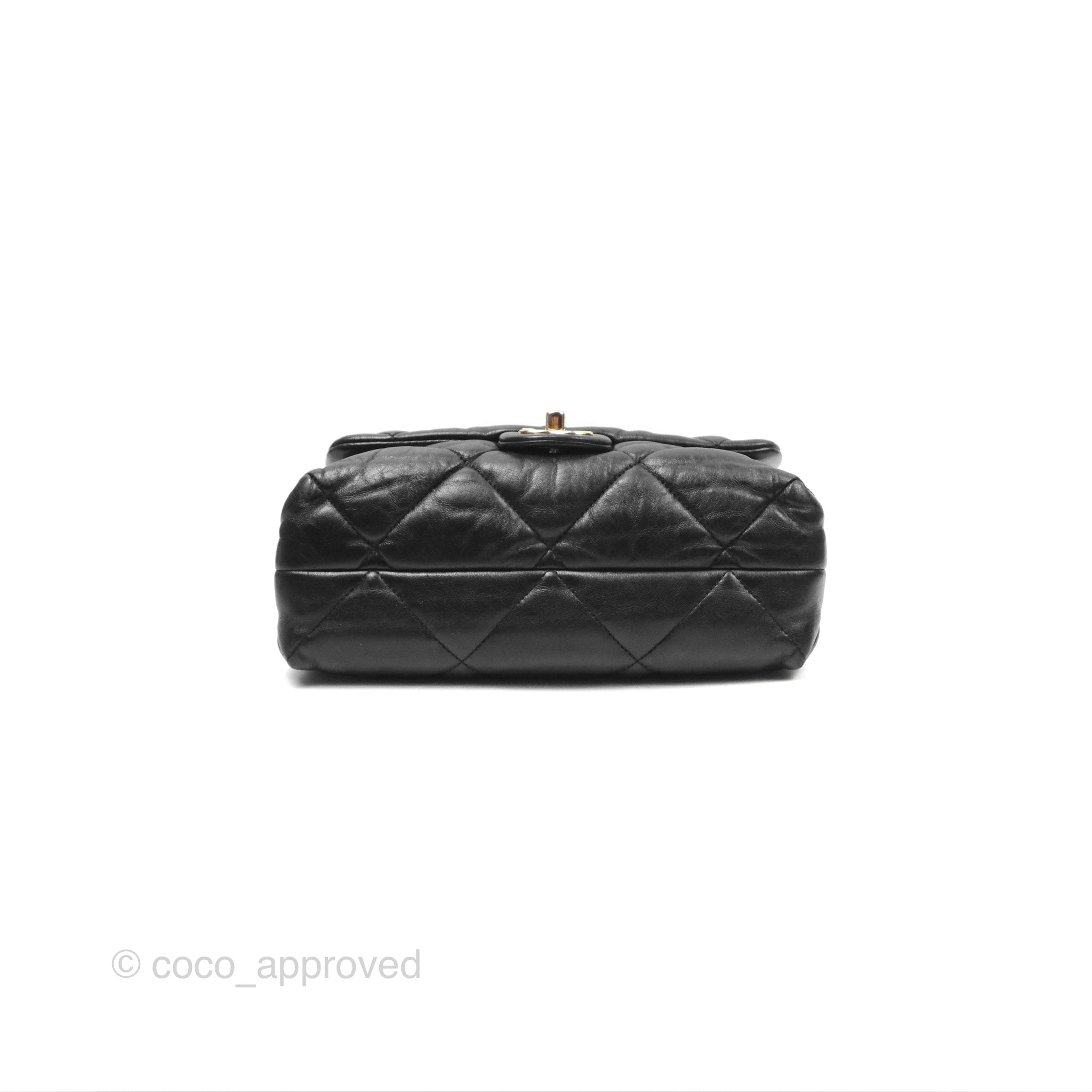 Chanel Classic Flap Bag with Chain Handle - Black Goatskin Leather & Gold Hardware | Luxury Shoulder Bag for Women, Perfect for Evening Events & Date Nights