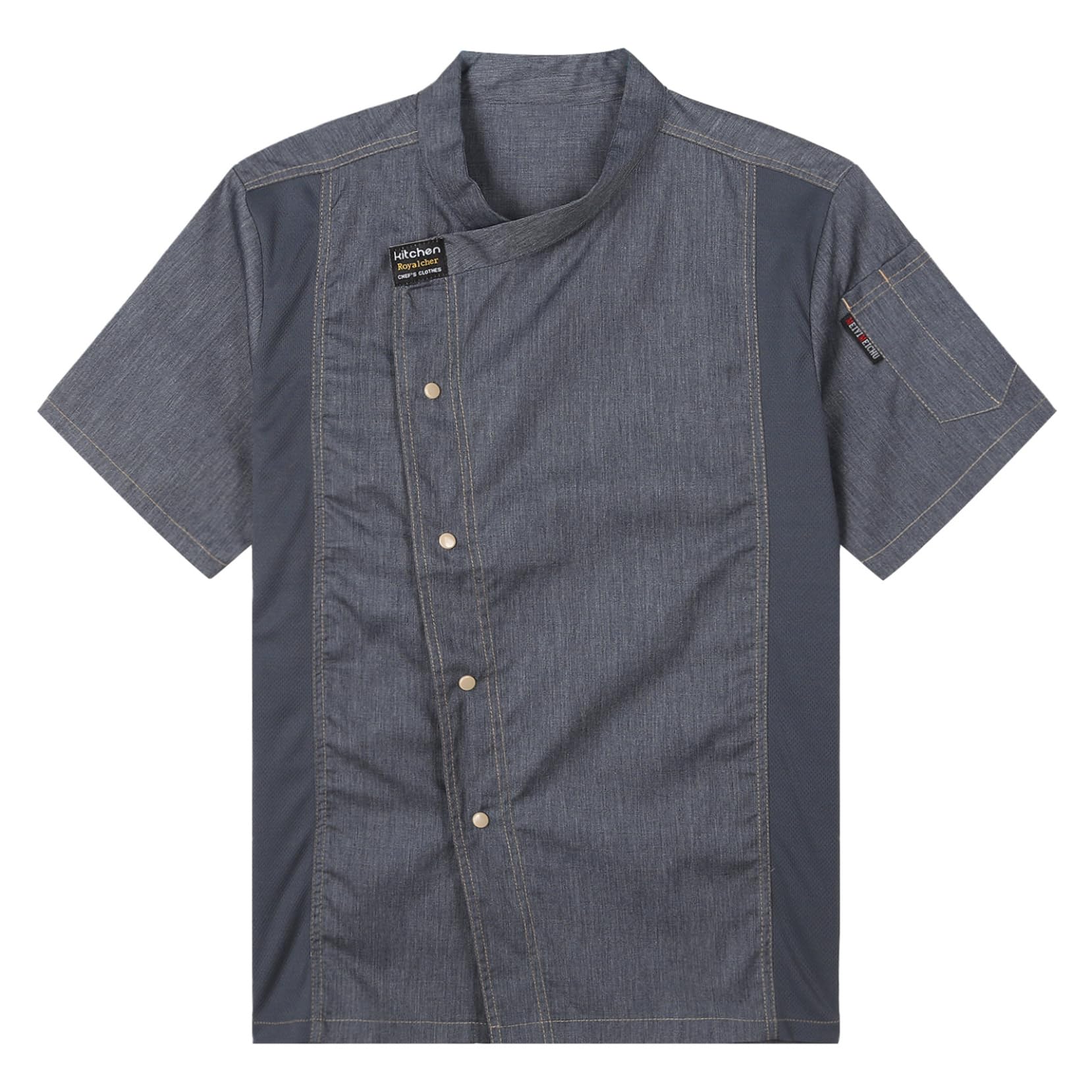 Professional Unisex Short Sleeve Chef Coat - Breathable Kitchen Uniform for Men & Women | Perfect for Restaurants, Cooking Classes & Culinary Professionals