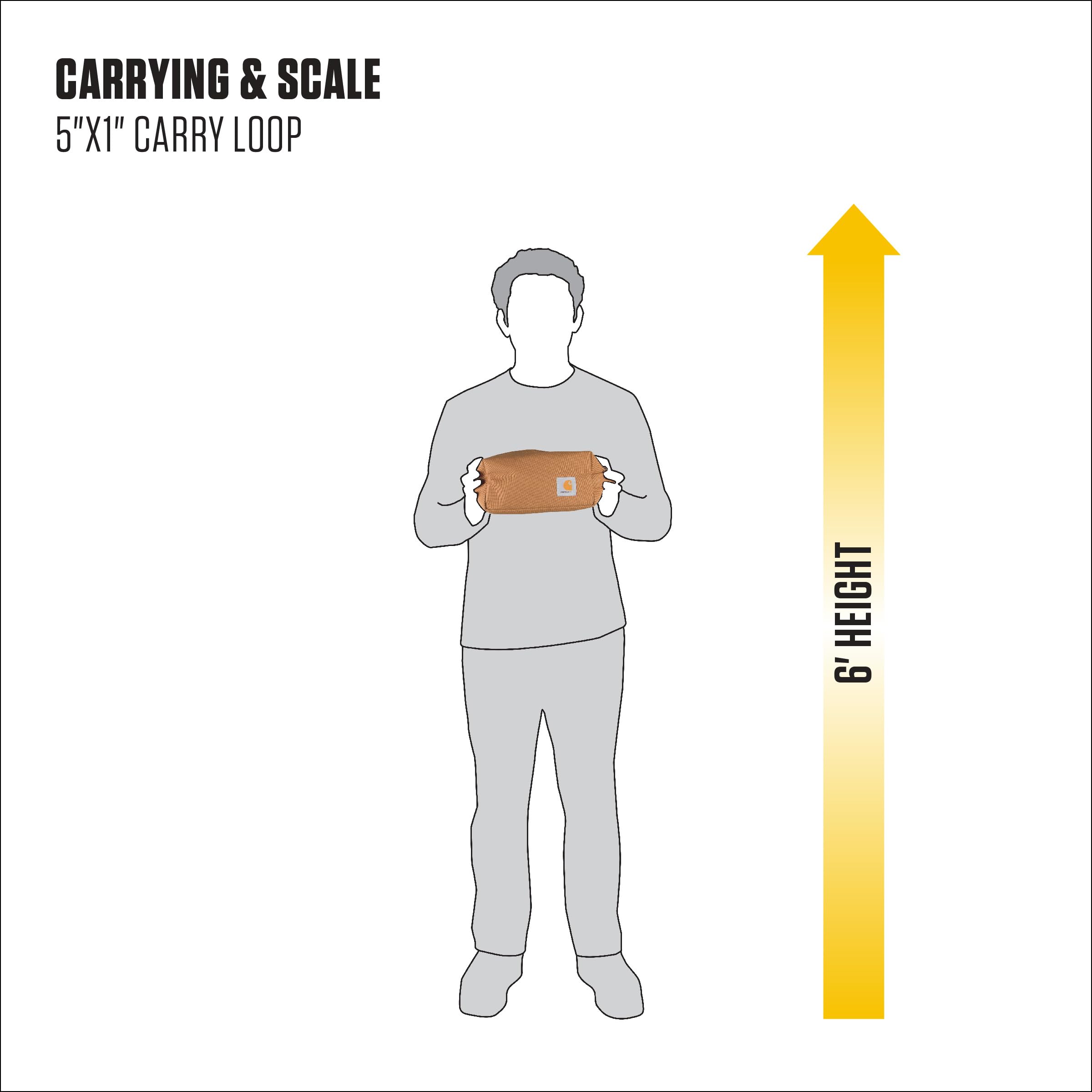 Carhartt Durable Water-Resistant Toiletry Bag | PFAS-Free Travel Organizer for Men & Women | Perfect for Camping, Gym & Airplane Carry-On Essentials