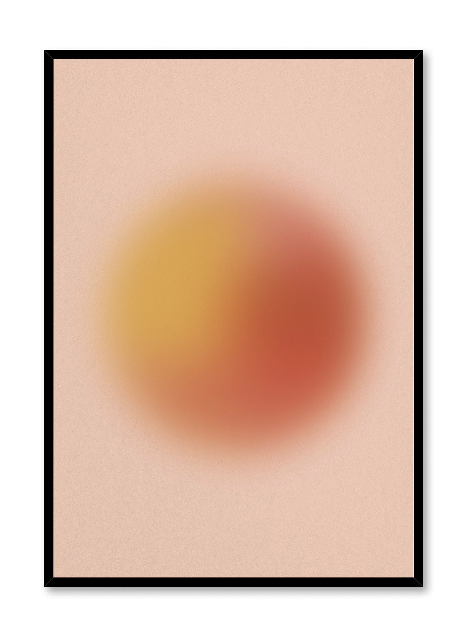 Bubbly in Blush Wall Art Poster - Pink Aesthetic Room Decor for Bedroom, Living Room & Office - Trendy Home Decor Gift Idea
